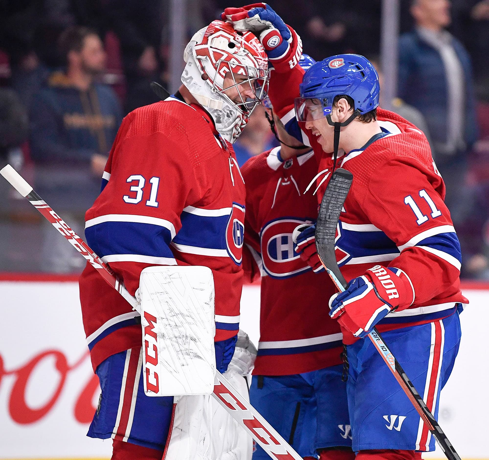 Carey Price et Brendan Gallagher, que l’on voit ici en 2020, ont partagé de beaux moments avec le Tricolore depuis 10 ans.