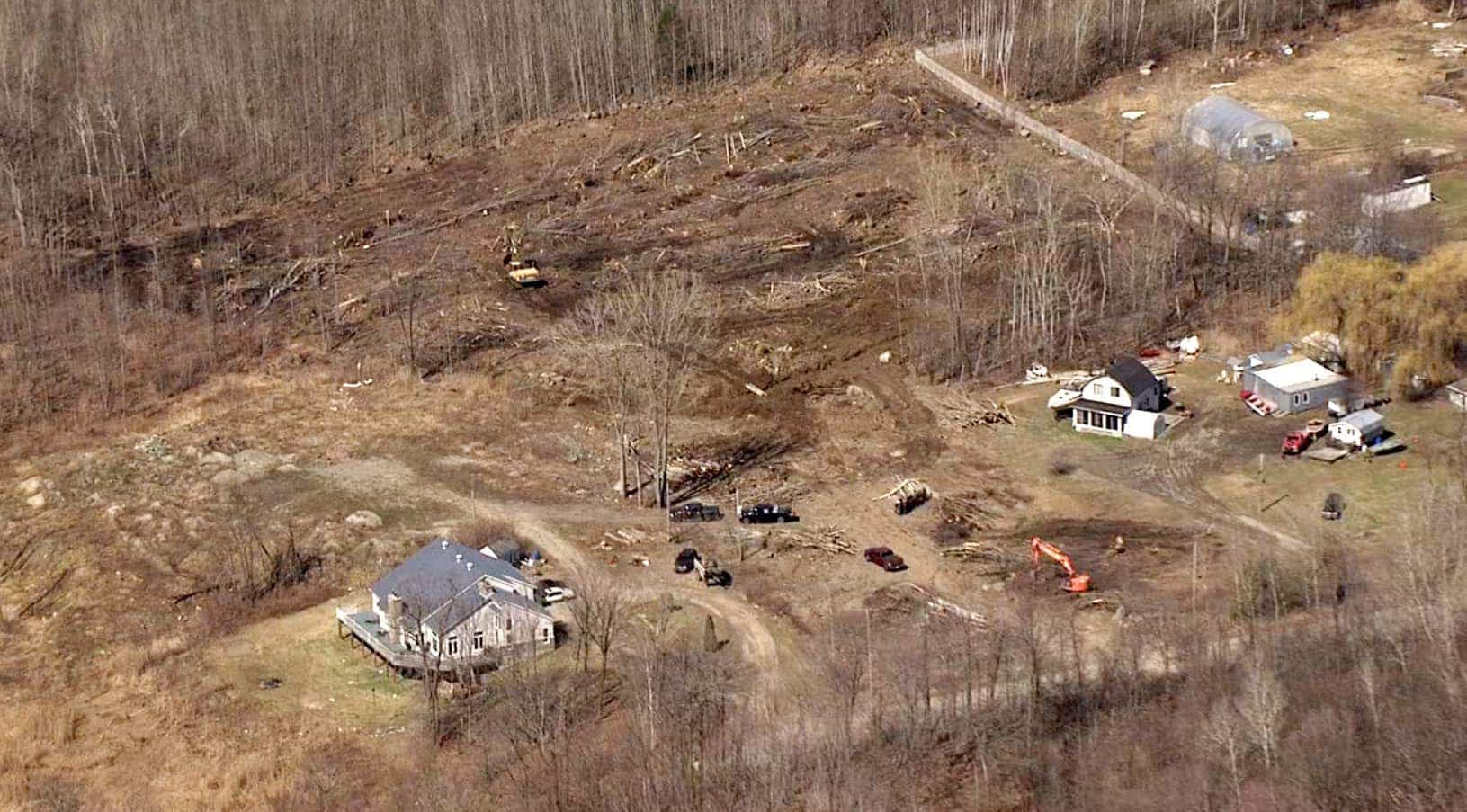 Le projet de casino sur la réserve de Kanesatake serait situé sur ce terrain près de la résidence de la narcotrafiquante Sharon Simon.