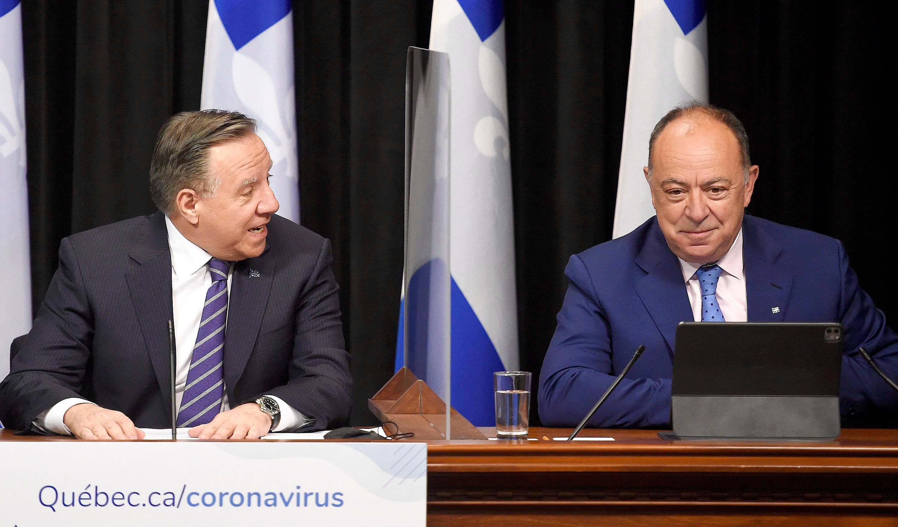 Le premier ministre François Legault et le ministre de la Santé Christian Dubé étaient de bonne humeur, mardi, quand ils ont rencontré les médias pour annoncer les mesures de déconfinement qui seront bientôt mises en place au Québec.