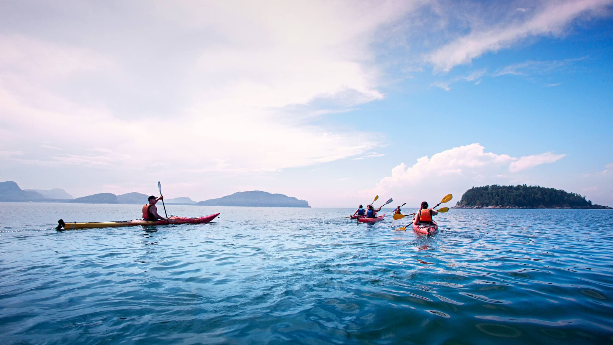Image tirée de la campagne publicitaire Bonjour Québec qui a entre autres pour but d’aider les entreprises à renouer avec la rentabilité et de valoriser davantage l’offre de plein air.
