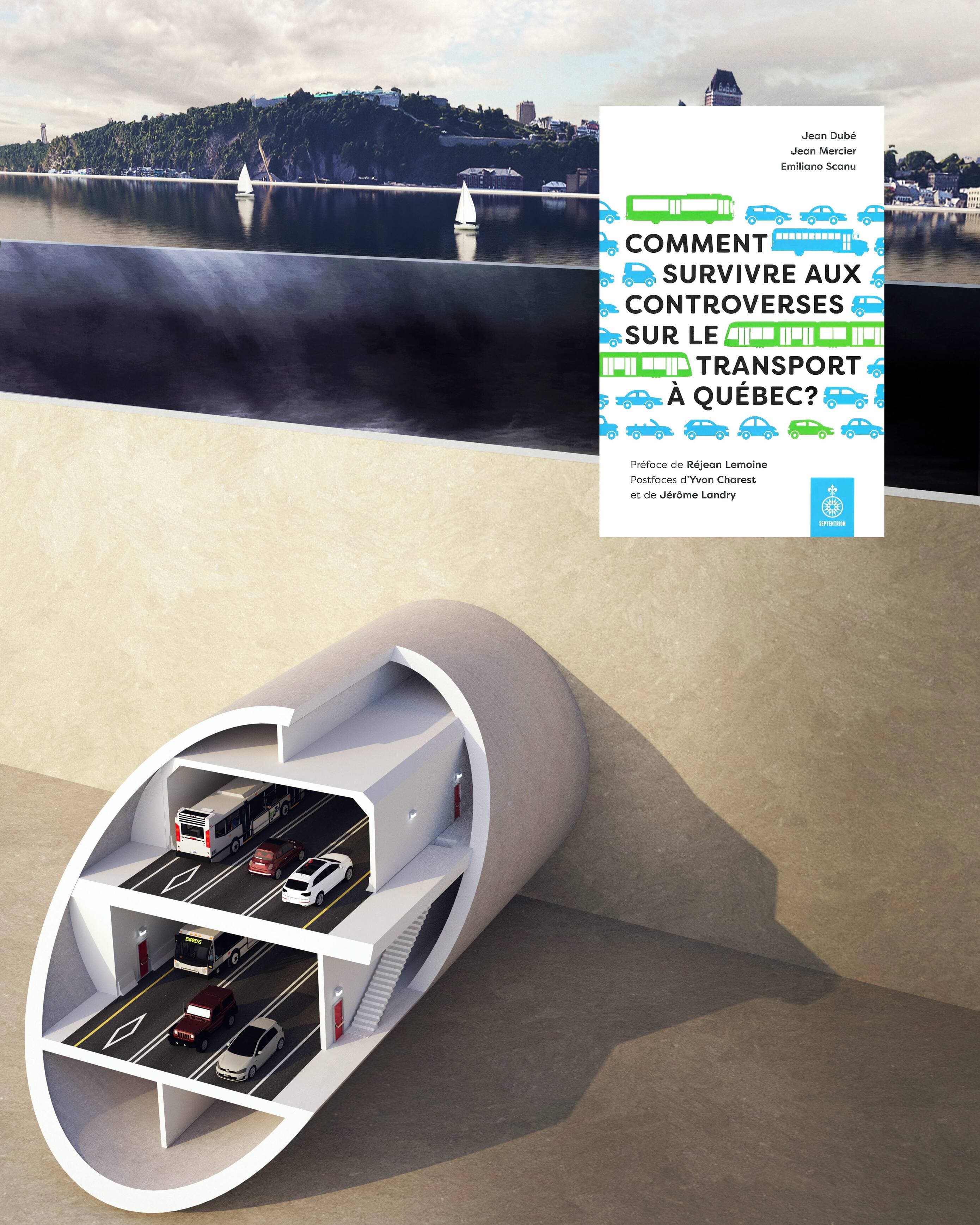 Vue du tunnel Québec-Lévis, présenté le lundi 17 mai 2021 par le gouvernement de la CAQ.