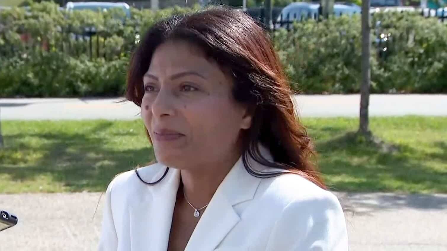 La bloquiste Ensaf Haidar.