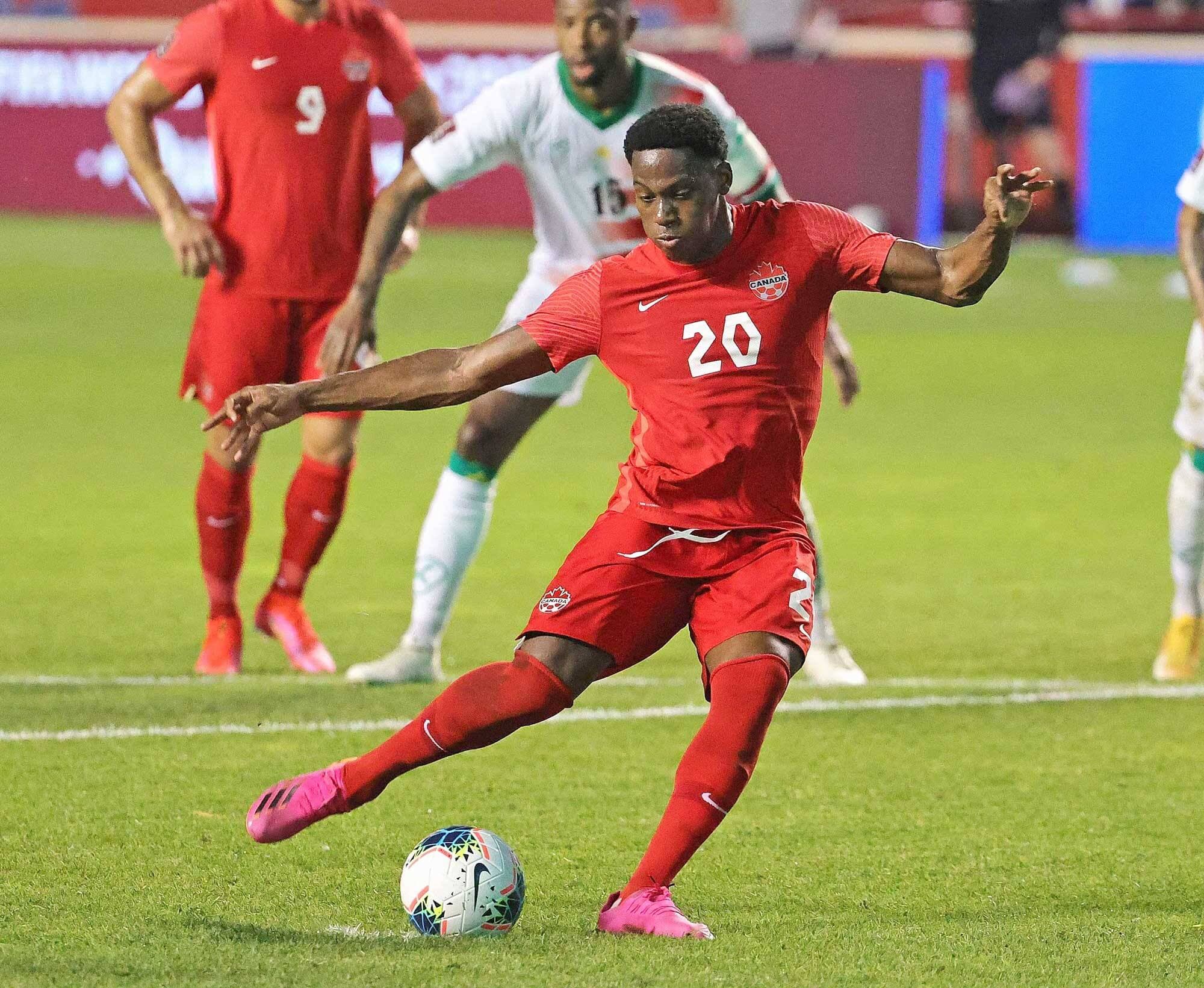 Jonathan David, que l’on voit ici face au Suriname, en juin, a été l’unique marqueur contre le Costa Rica, vendredi, à Edmonton.