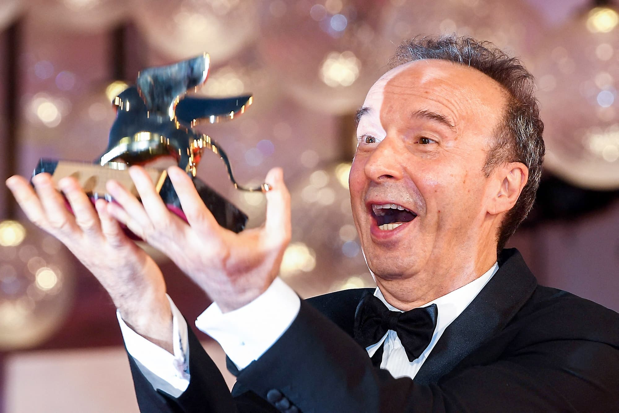 Roberto Benigni a reçu un Lion d’or pour l’ensemble de sa carrière.