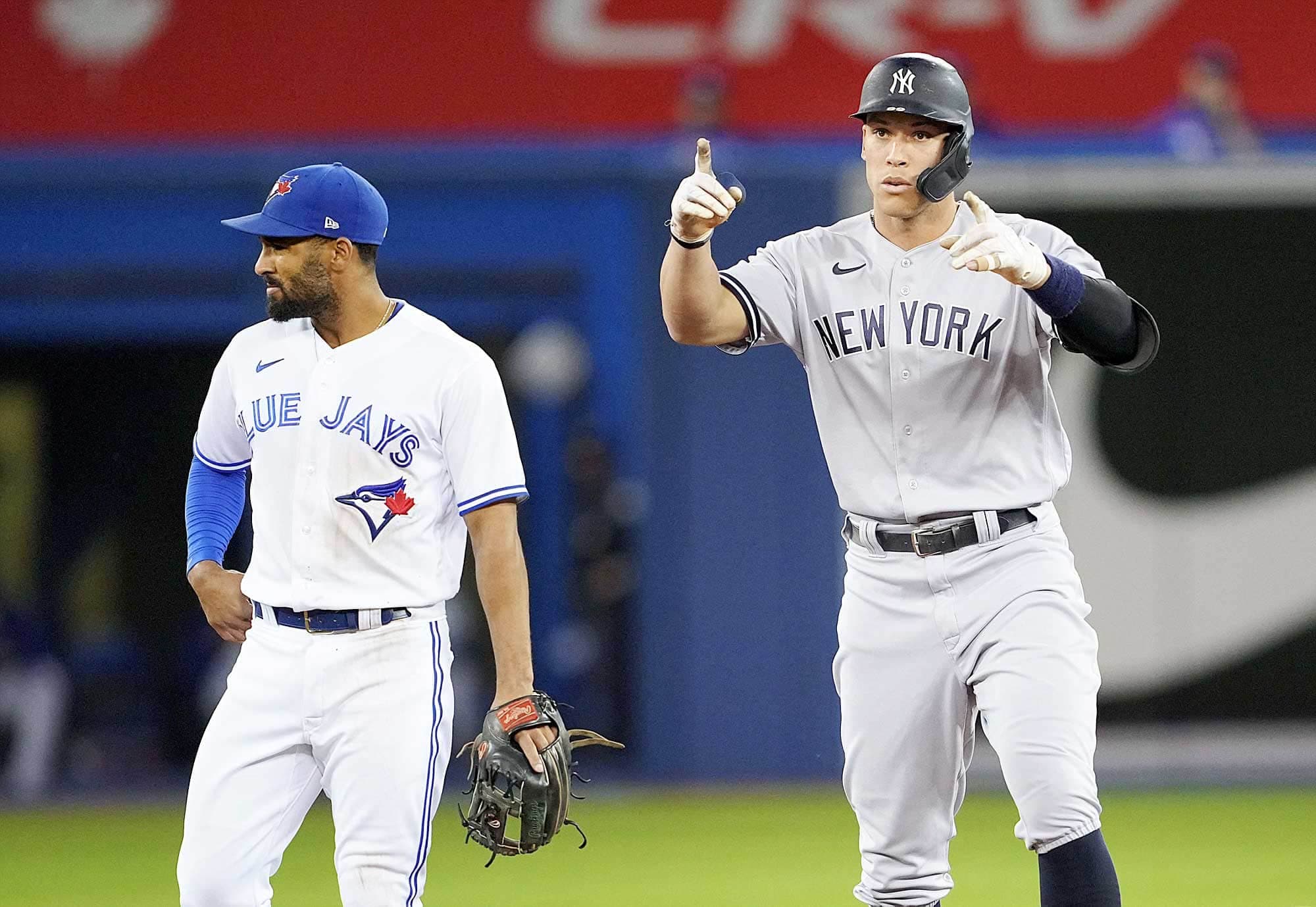 Aaron Judge des Yankees a fait mal aux Jays. En plus de claquer son 37e circuit de la saison, il a produit le point gagnant de son équipe.