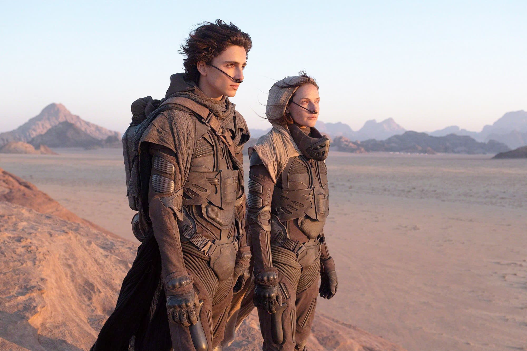 COURTOISIE CHIABELLA JAMES Timothée Chalamet et Rebecca Ferguson dans le film Dune