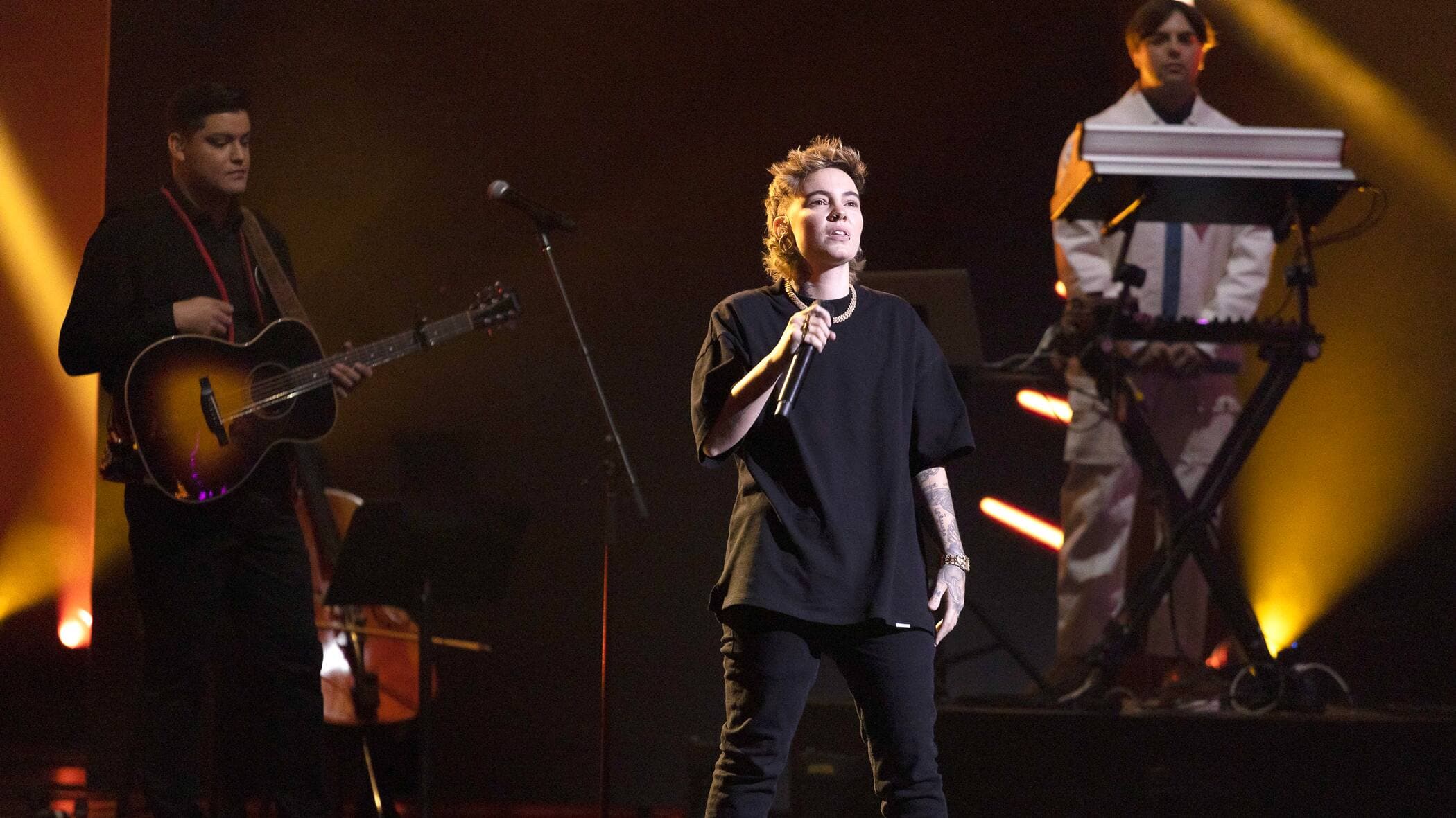 Roxane Bruneau lors de sa prestation.