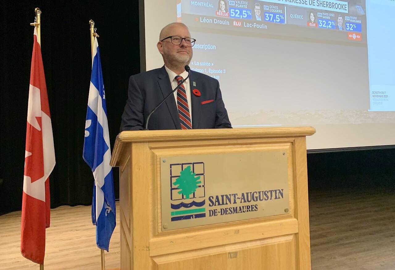 Sylvain Juneau a été réélu pour un nouveau mandat à la tête de Saint-Augustin-de-Desmaures.