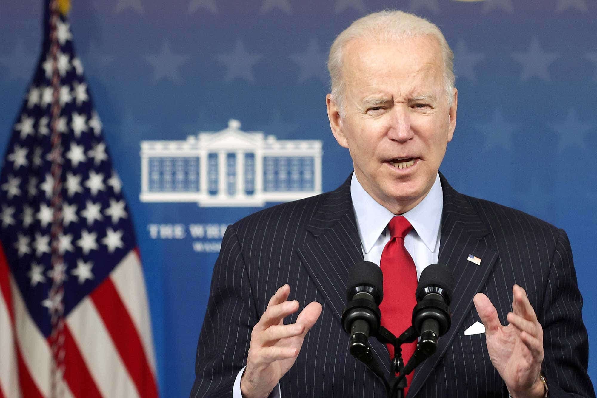 Le président américain Joe Biden lors d’un discours à Washington, mardi.