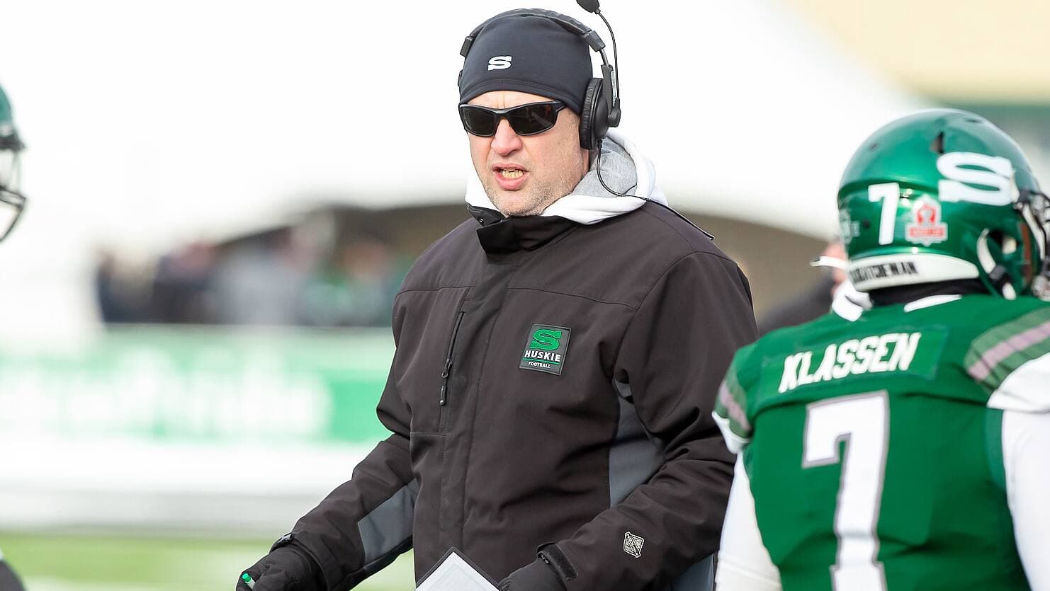 L’entraîneur-chef des Huskies de la Saskatchewan, Scott Flory