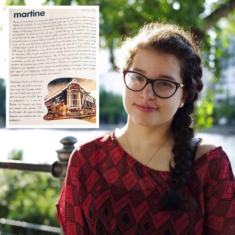 Alexa Cruz, diplômée en génie mécanique à l’École de technologie supérieure, dénonce les propos tenus dans la plus récente édition du Polyscope (en mortaise).