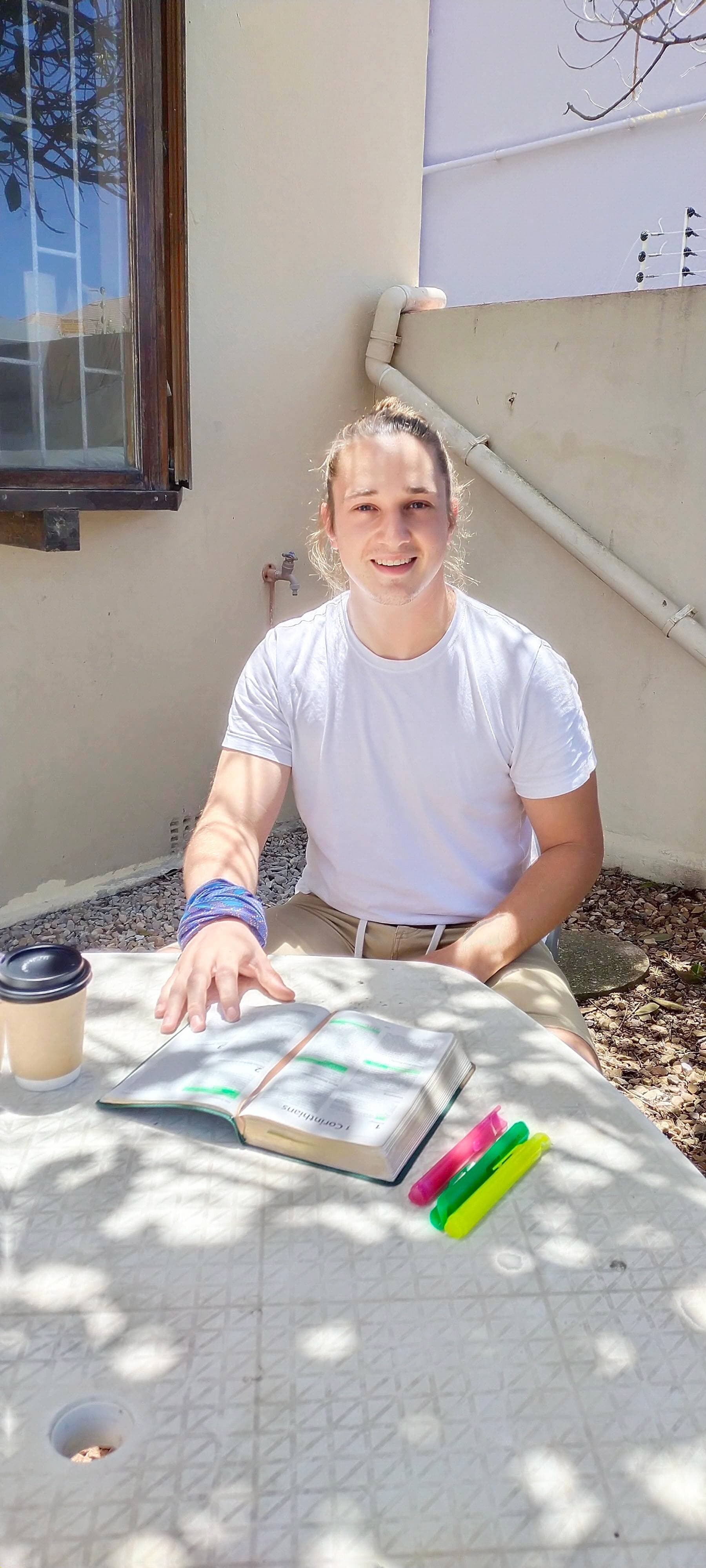 Joël Dagenais durant son confinement en Afrique du Sud à la mi-décembre.