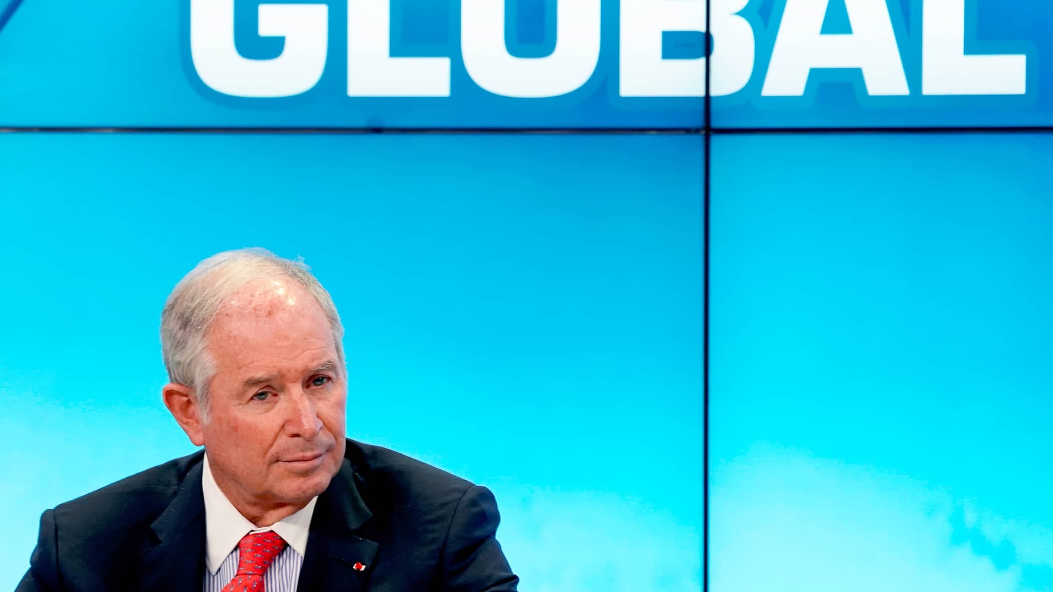 La fortune du grand patron de Blackstone, Stephen Schwarzman (ici, à Davos, en Suisse, en 2018), est évaluée à plus de 33 milliards de dollars américains.