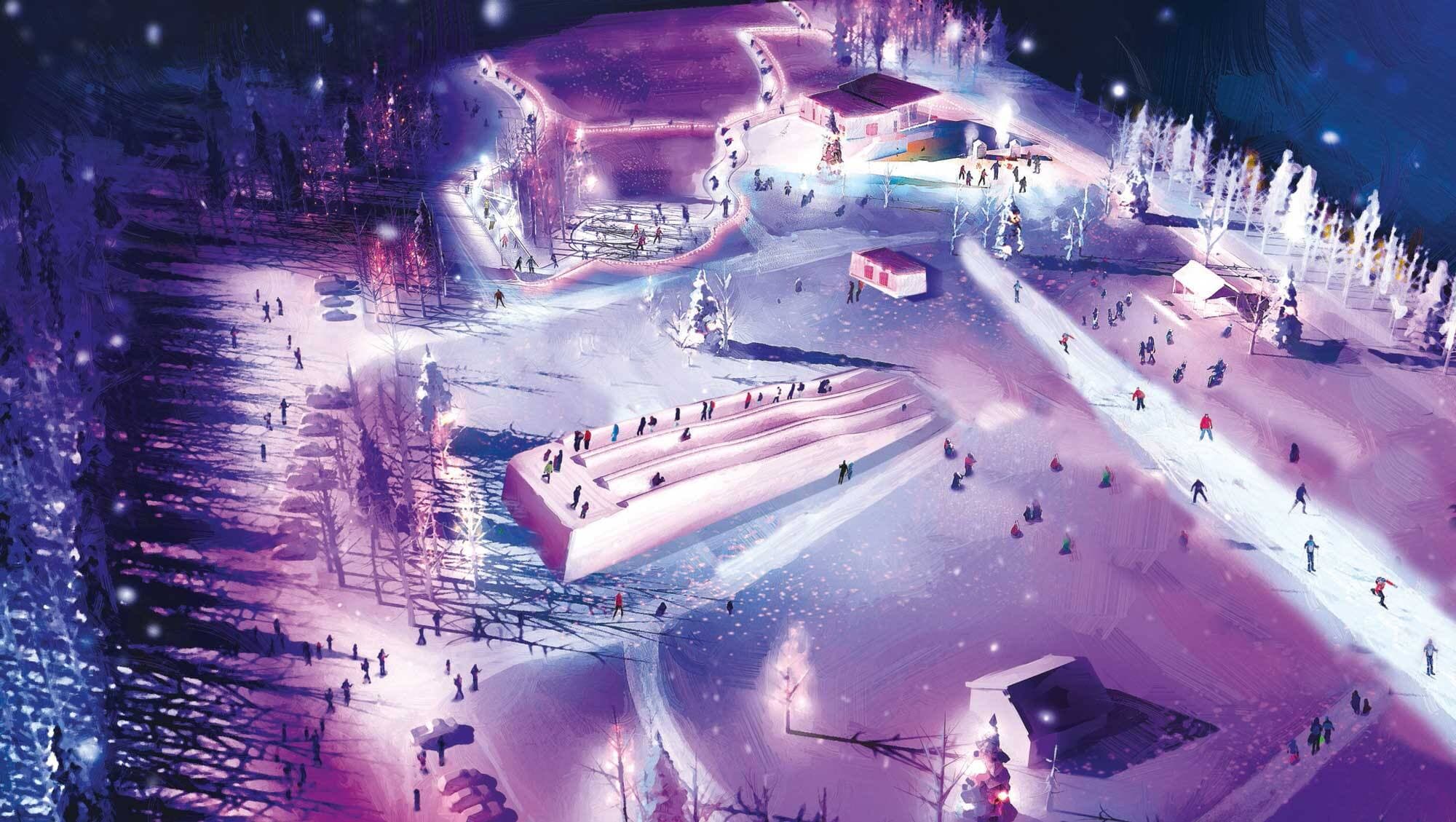 Vue d’ensemble du site des Rendez-vous polaires.