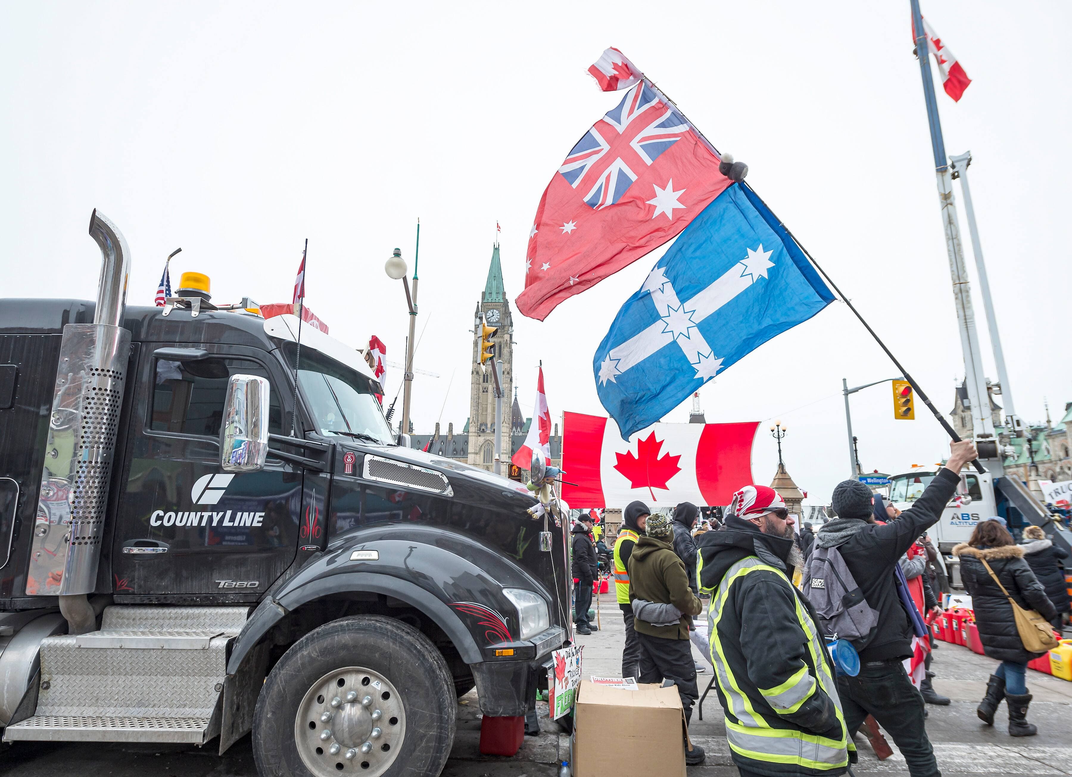 À Ottawa, les manifestants étaient nombreux vendredi.