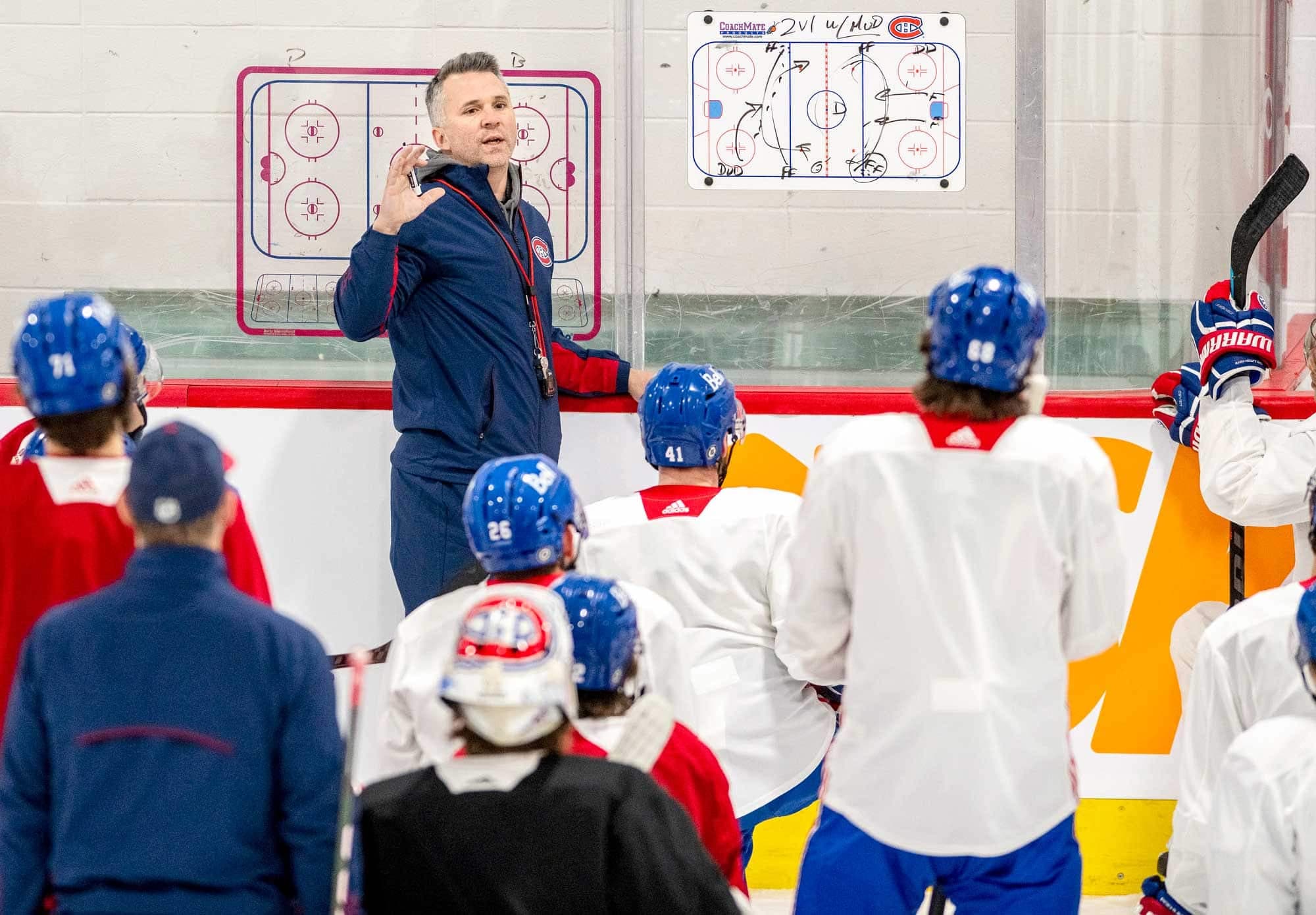Martin St-Louis lors de la pratique du Canadien d’hier matin à Brossard.