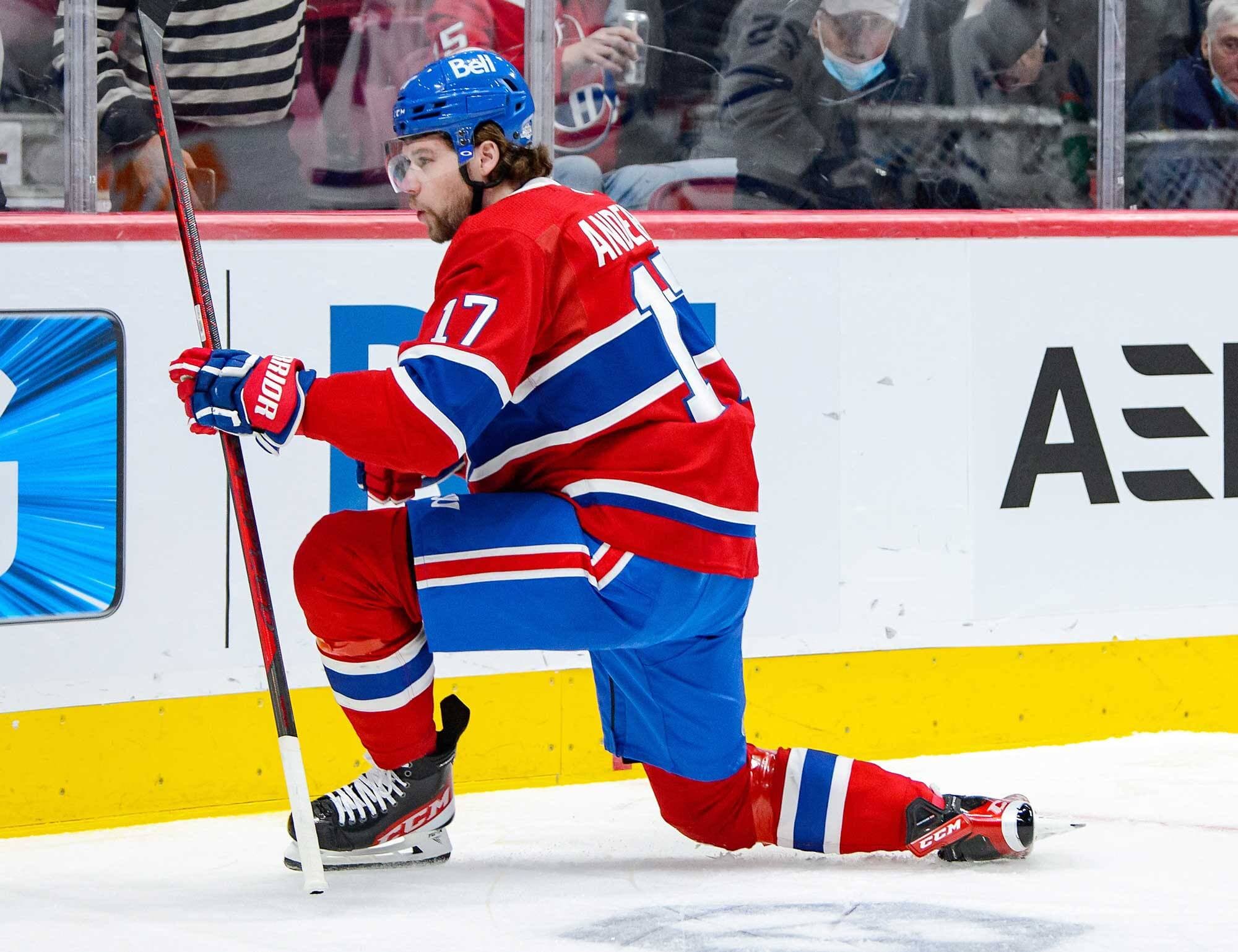 Josh Anderson a rapidement ouvert la marque au premier vingt, en route vers une victoire de 5 à 2 du Canadien contre les Maple Leafs de Toronto, lundi, au Centre Bell.