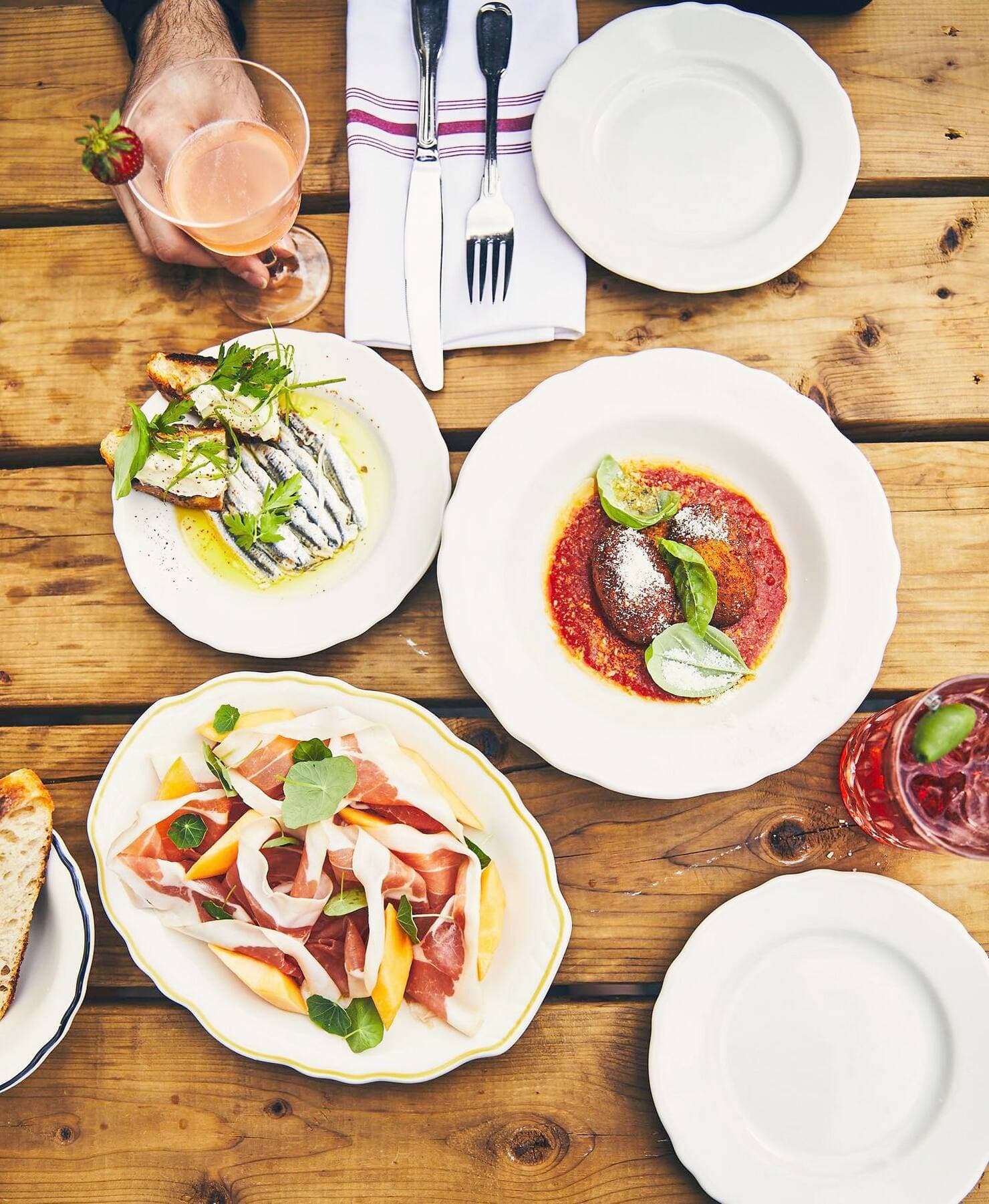 Des plats du restaurant Moccione