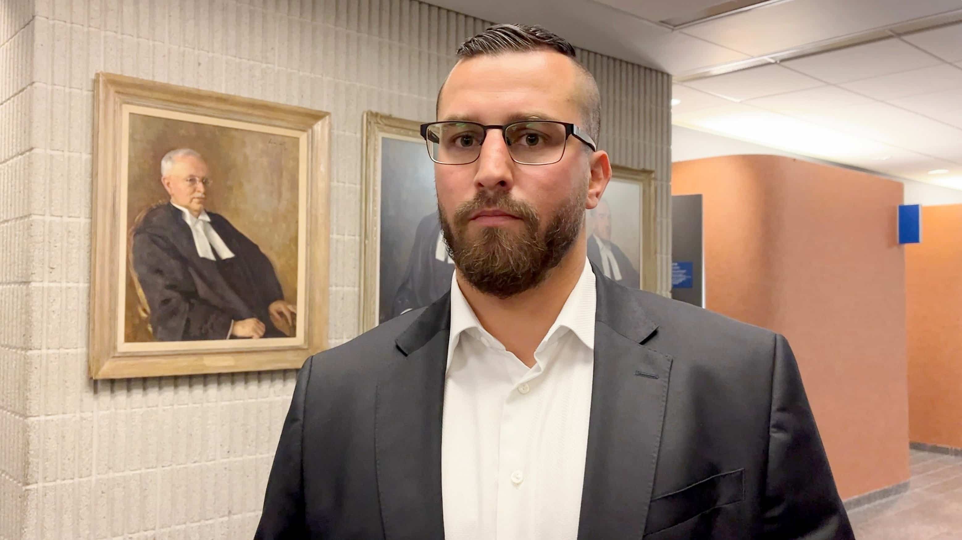 Le boxeur retraité David Lemieux, lors de l’enquête du coroner en lien avec la mort tragique de son père André-Fernand Lemieux, le 27 septembre dernier au palais de justice de Montréal.