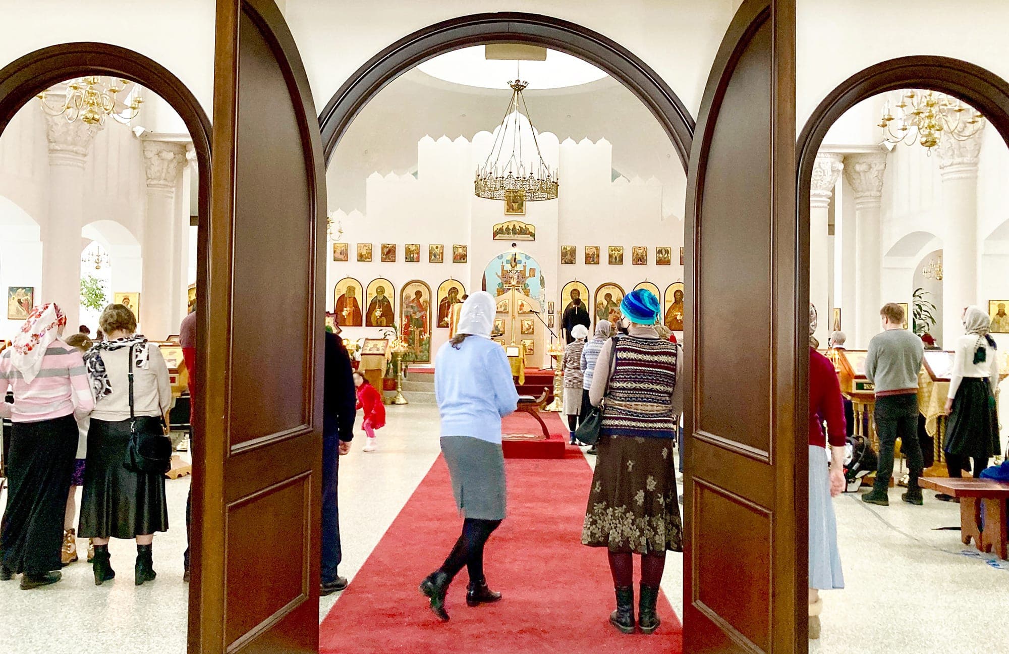 L’archevêque controversé officie à la cathédrale orthodoxe Saint-Nicolas, à Montréal.