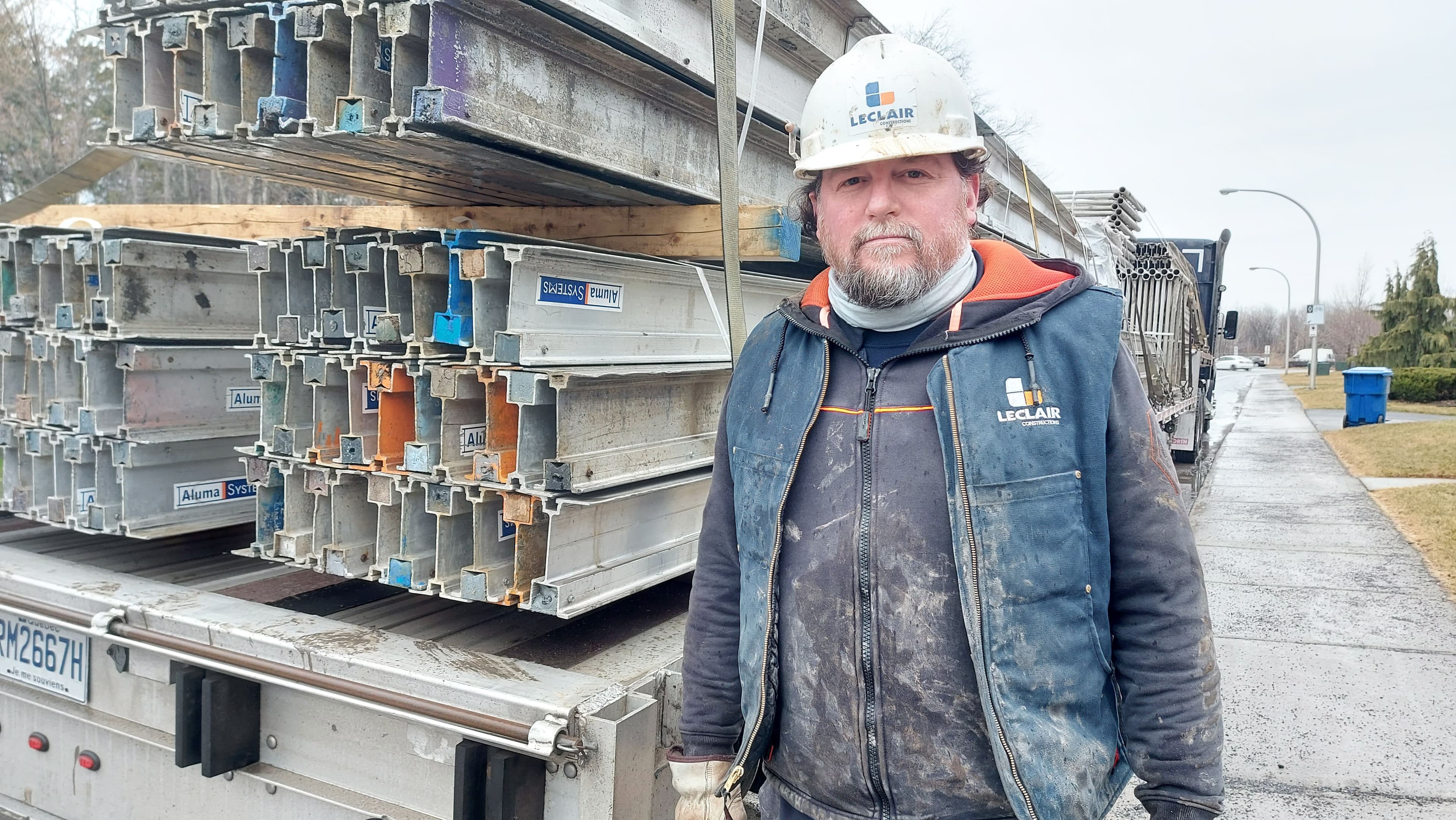 Luc Brunelle, gérant de chantier pour Leclair Construction.