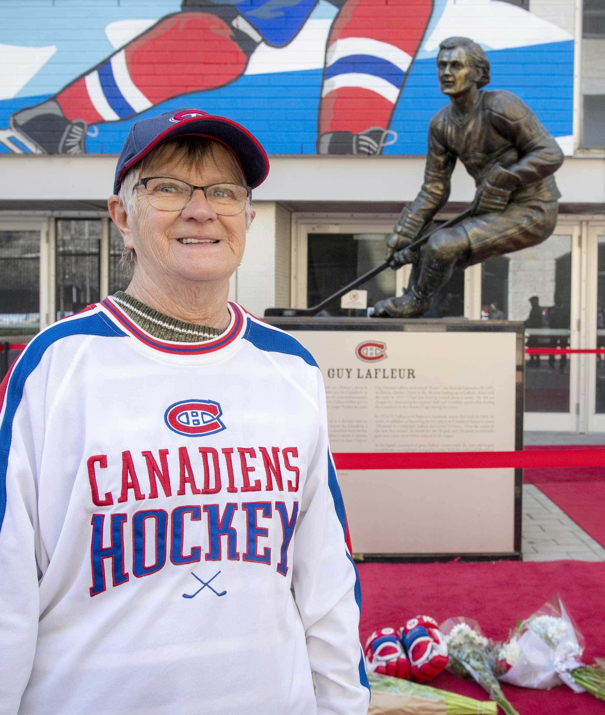 Colette Moreau Beauchamp est venue de Laval pour se recueillir.