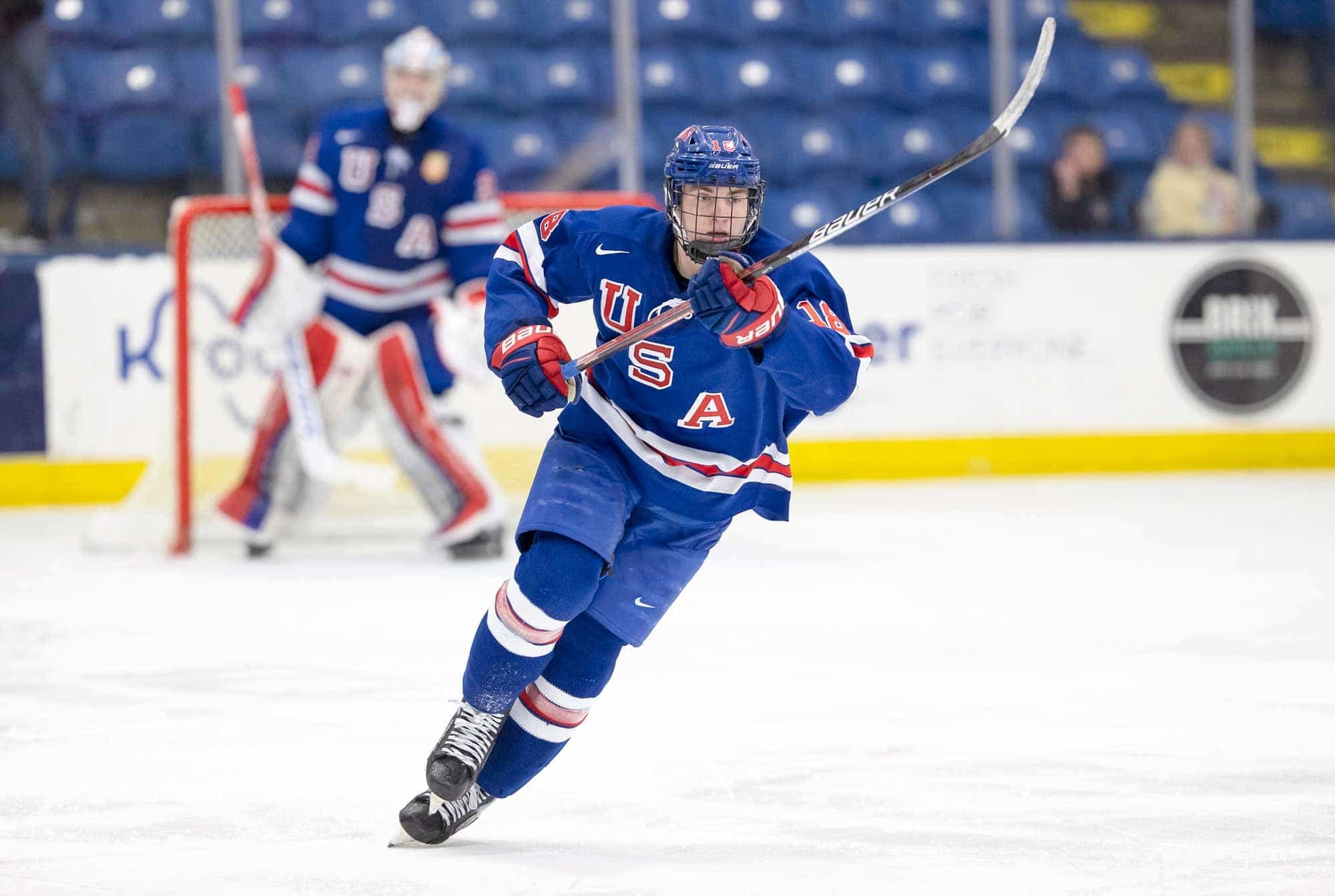 L’attaquant américain Logan Cooley est considéré par plusieurs comme le deuxième meilleur espoir de la cuvée 2022, derrière Shane Wright.