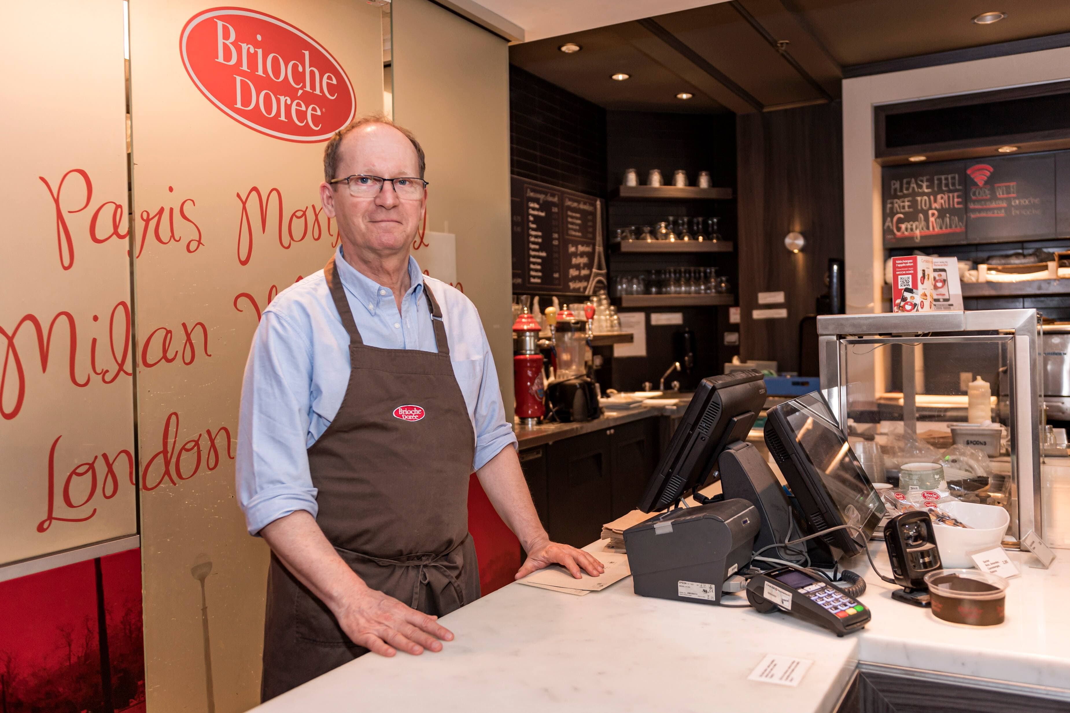 Jérôme Moutonnet, propriétaire de la boulangerie Brioche Dorée