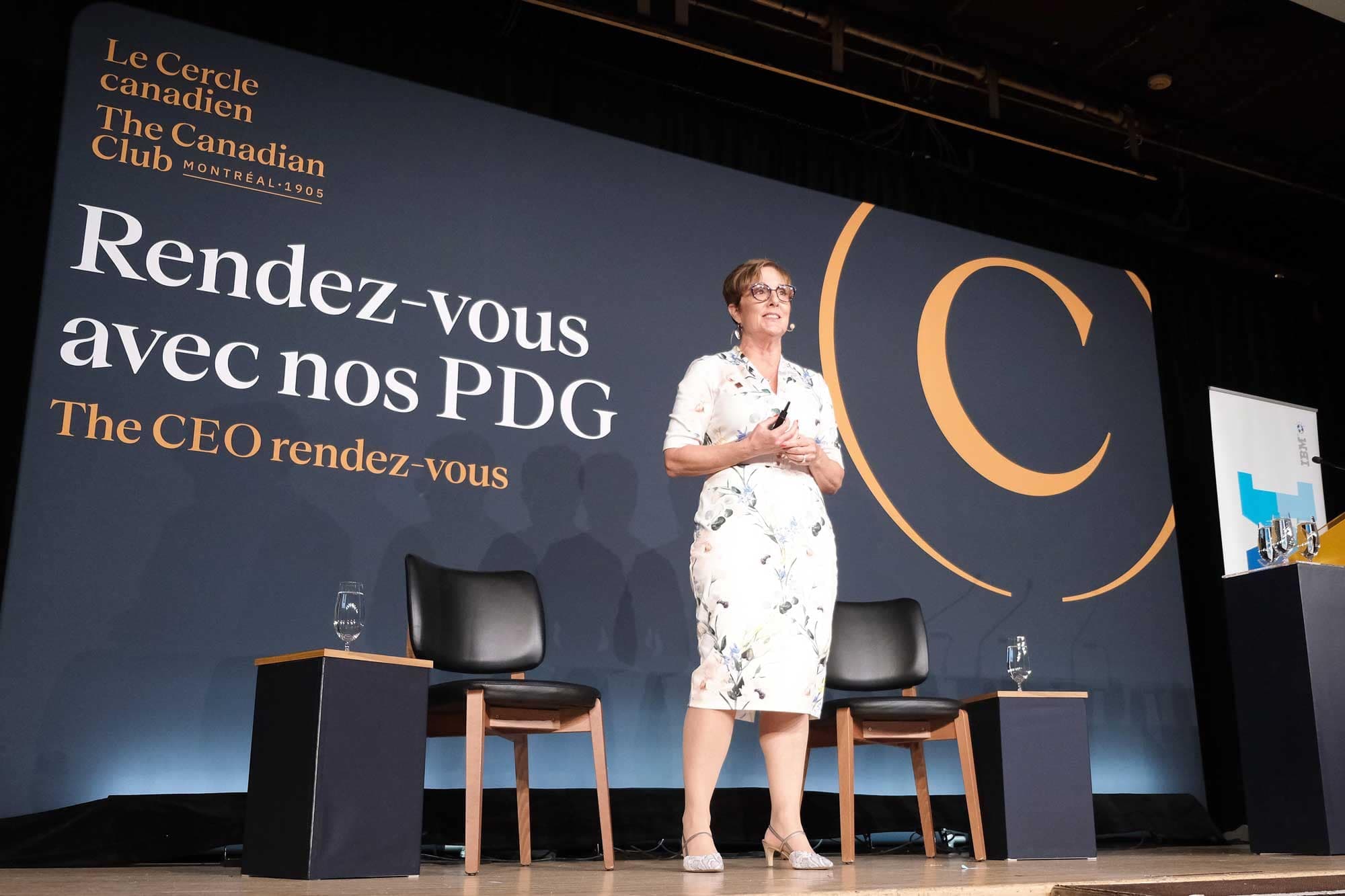 La grande patronne de la Société des alcools du Québec, Catherine Dagenais, a participé, hier, à une conférence du Cercle canadien de Montréal.