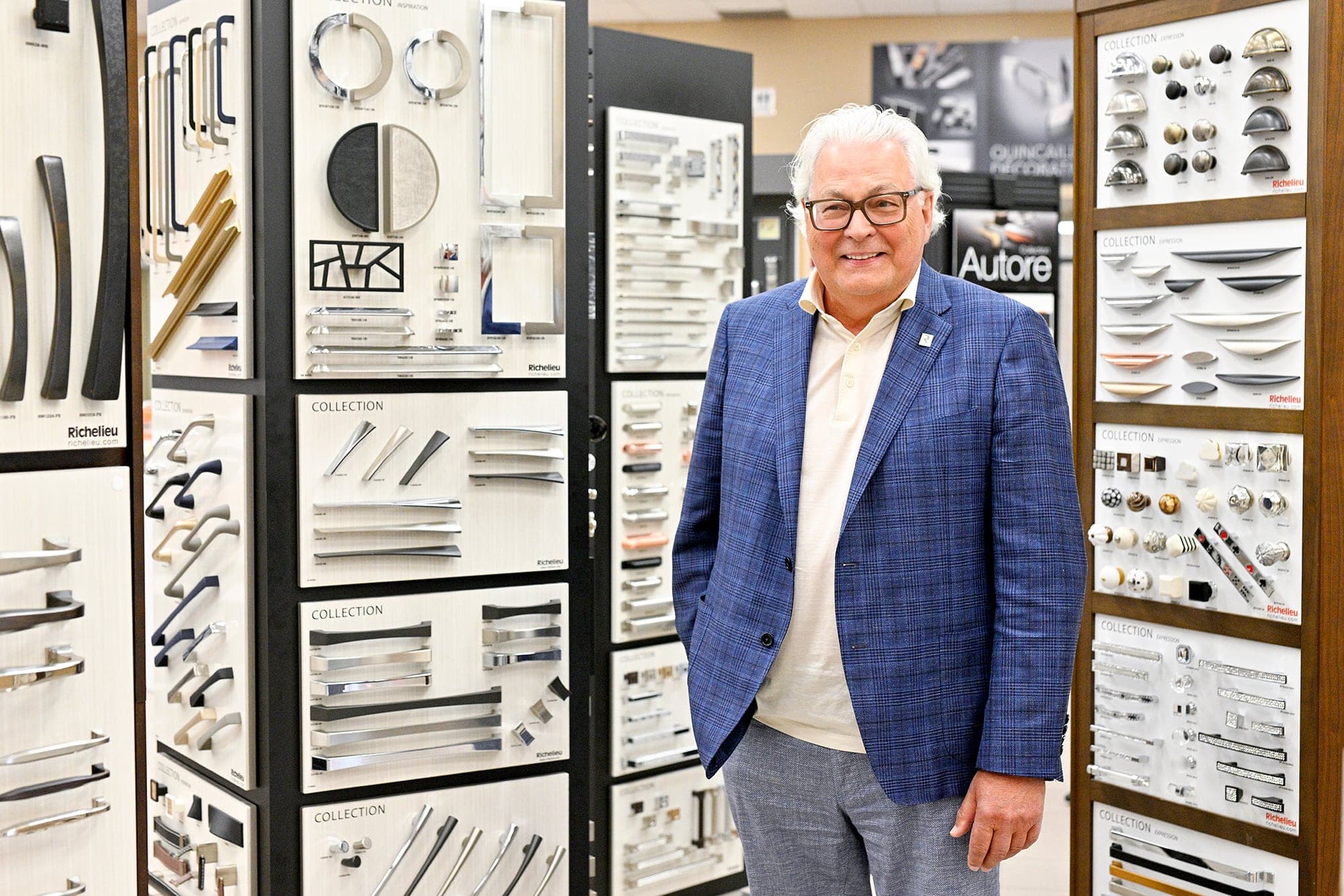 Le PDG de Richelieu, Richard Lord, au siège social de l’entreprise à Saint-Laurent.