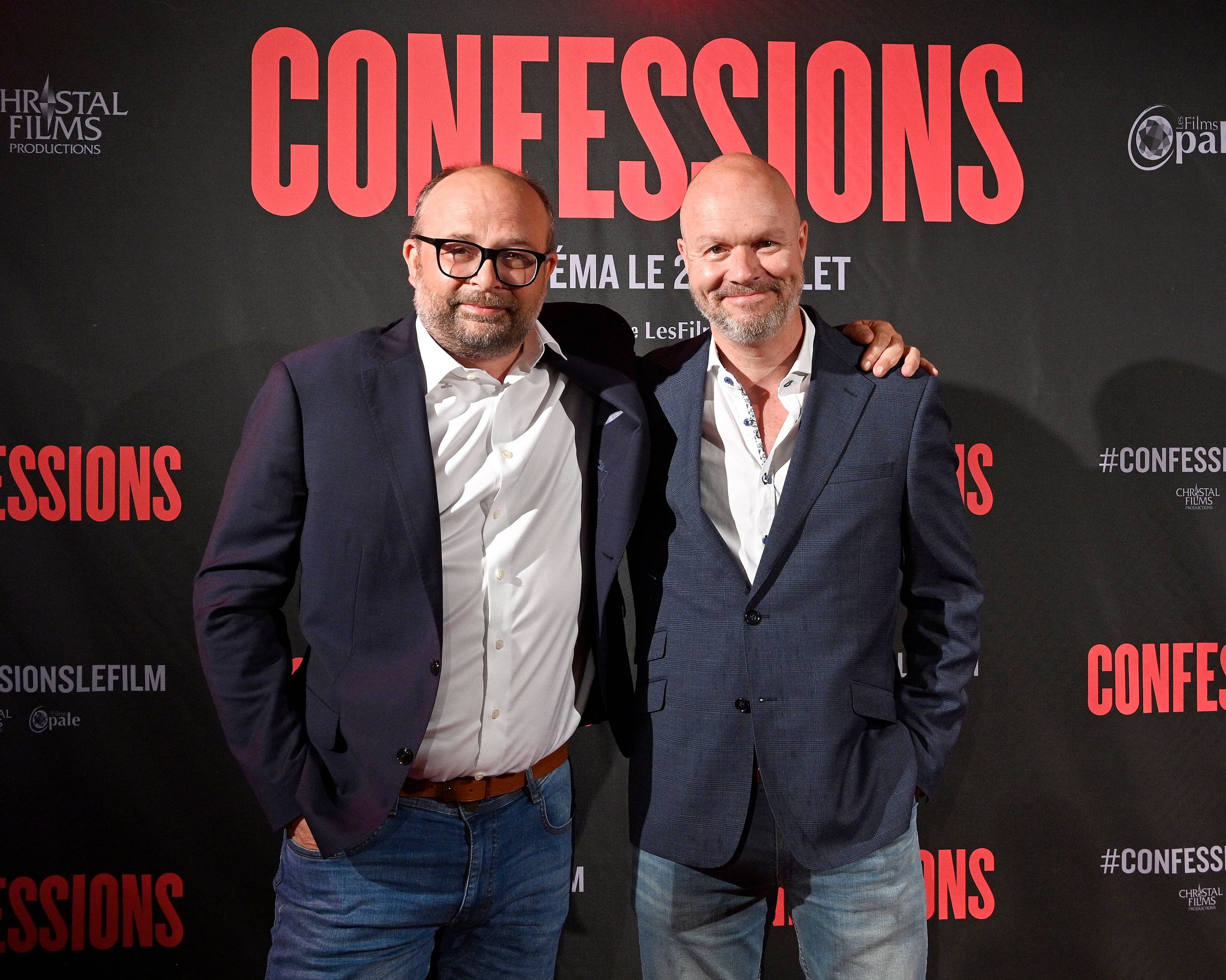 Les Films Opale et Christal Films Tapis Rouge Première Montréalaise du film CONFESSIONS de Luc Picard. Au Théâtre Outremont Sur la photo, Félix Séguin et Éric Thibault Montréal, Québec, Canada. Le lundi 18 juillet 2022 PHOTO: MARTIN ALARIE / AGENCE QMI