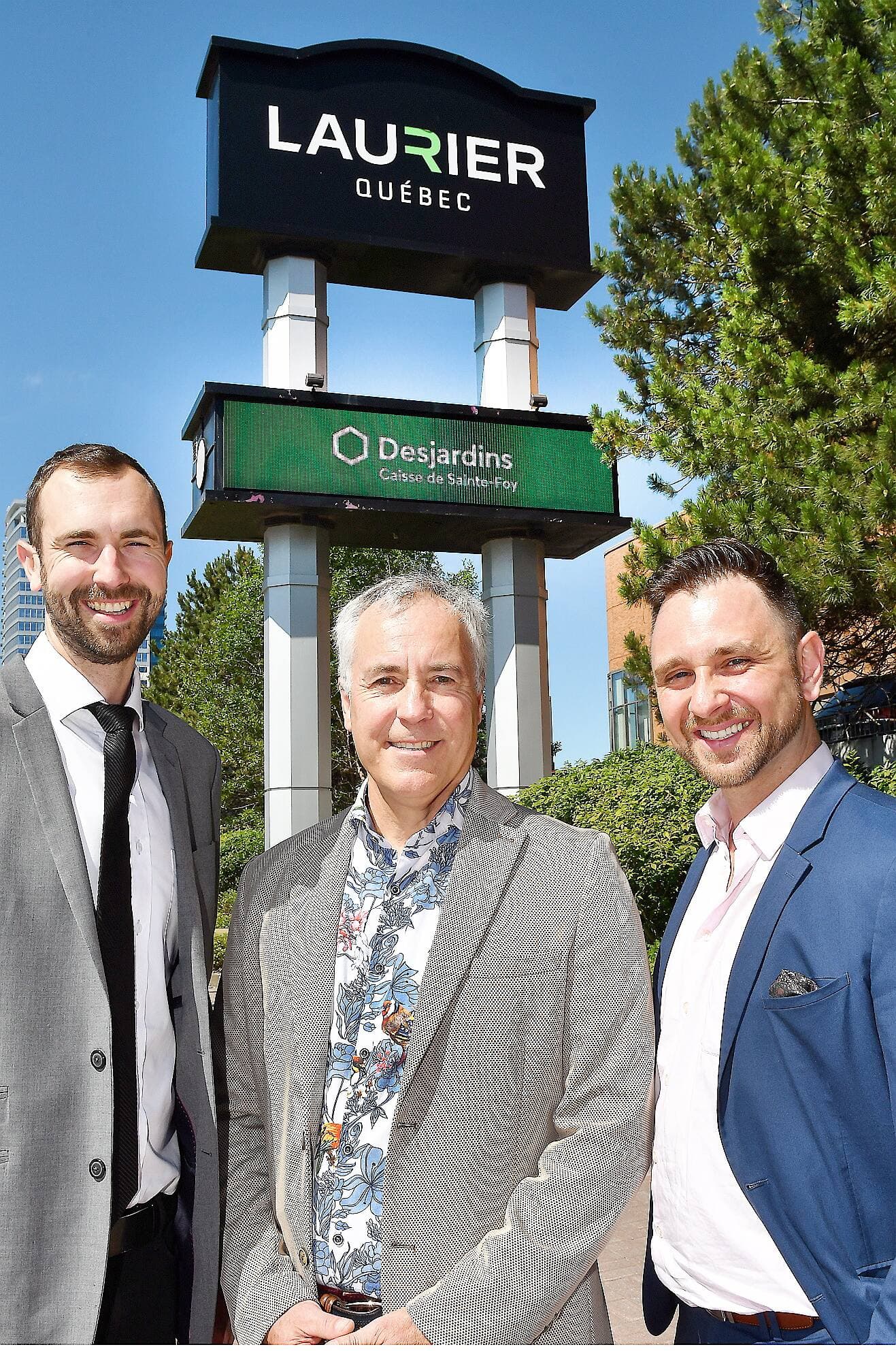 Guillaume Bard, vice-président aux opérations, Pierre Moffet, président, et François Moffet, vice-président au développement chez Douville, Moffet et Associés (de gauche à droite).