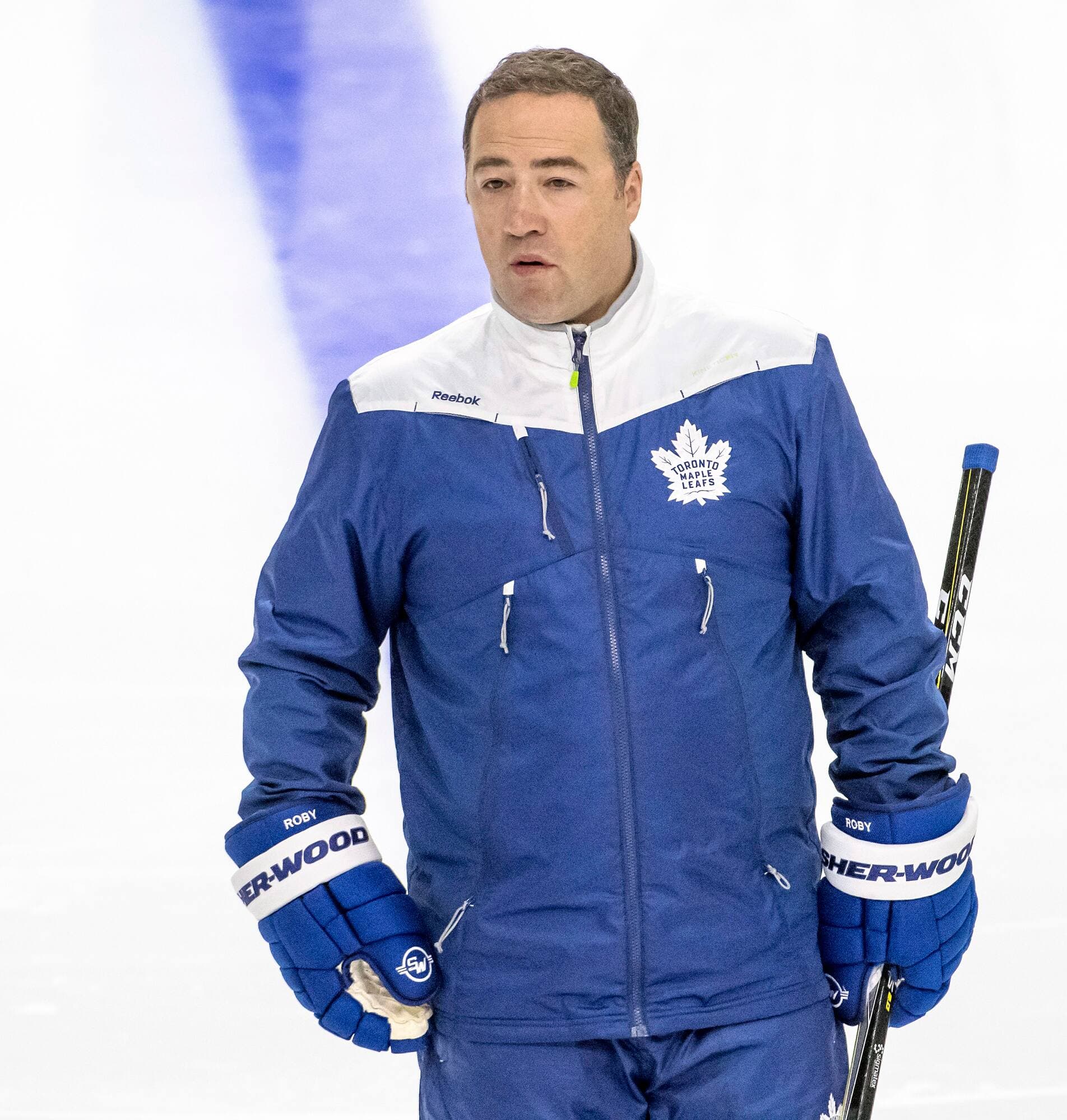 Stéphane Robidas, en 2017, alors qu’il était responsable du développement avec les Maple Leafs de Toronto.