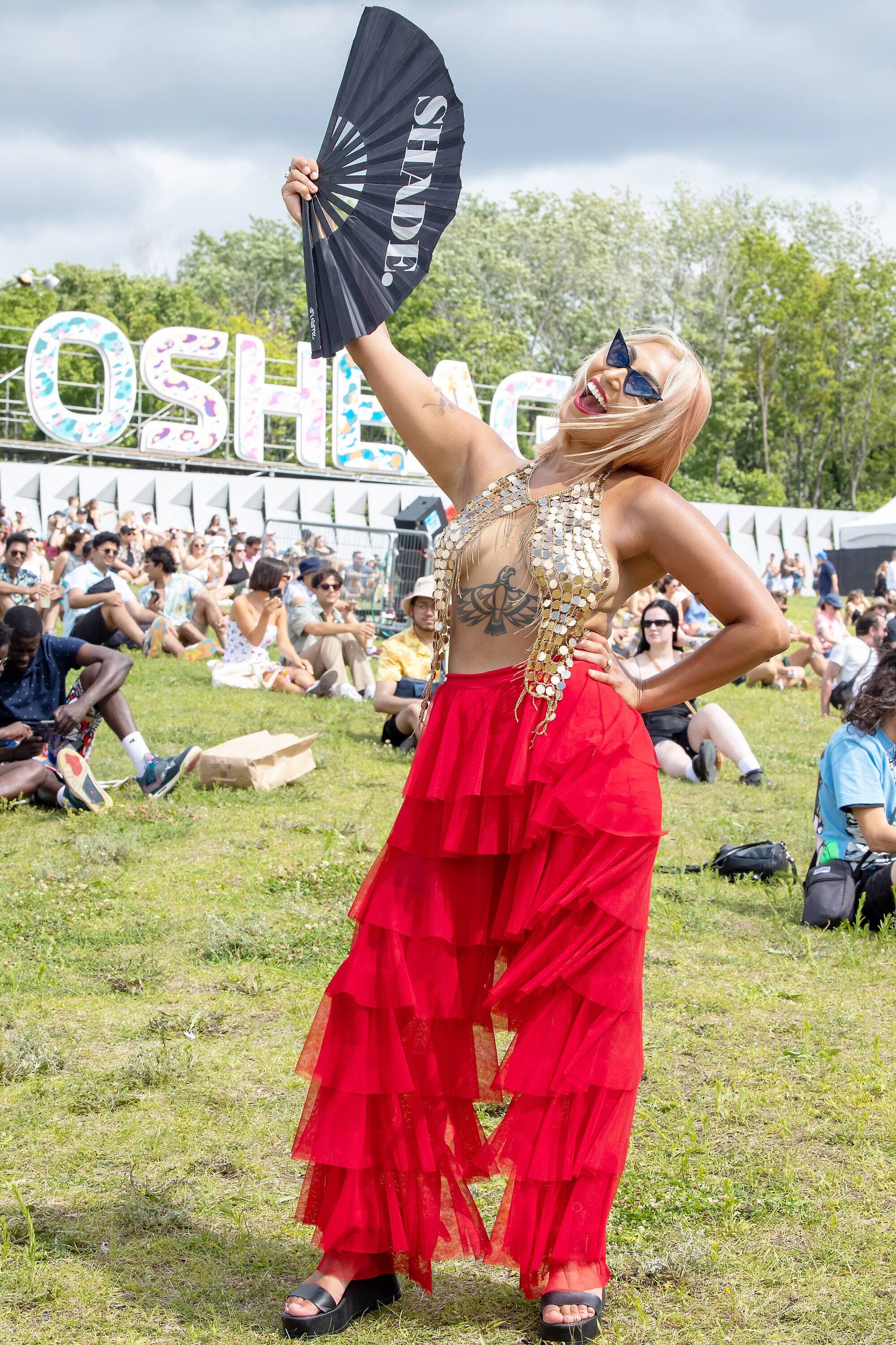 Cassandra Carreiro n’en est pas à sa première visite à Osheaga, se déclarant amoureuse de Montréal.