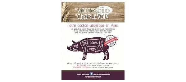 Photo tirée de Facebook, Les viandes bio de Charlevoix