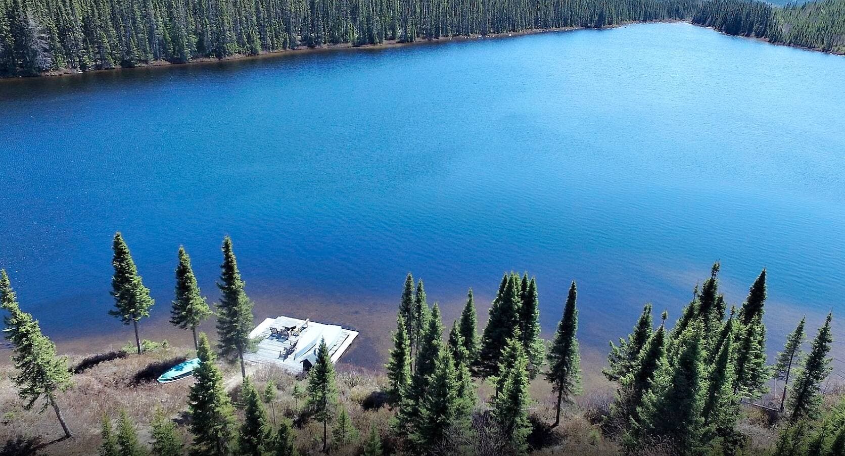 Une partie du lac à la Cruche.
