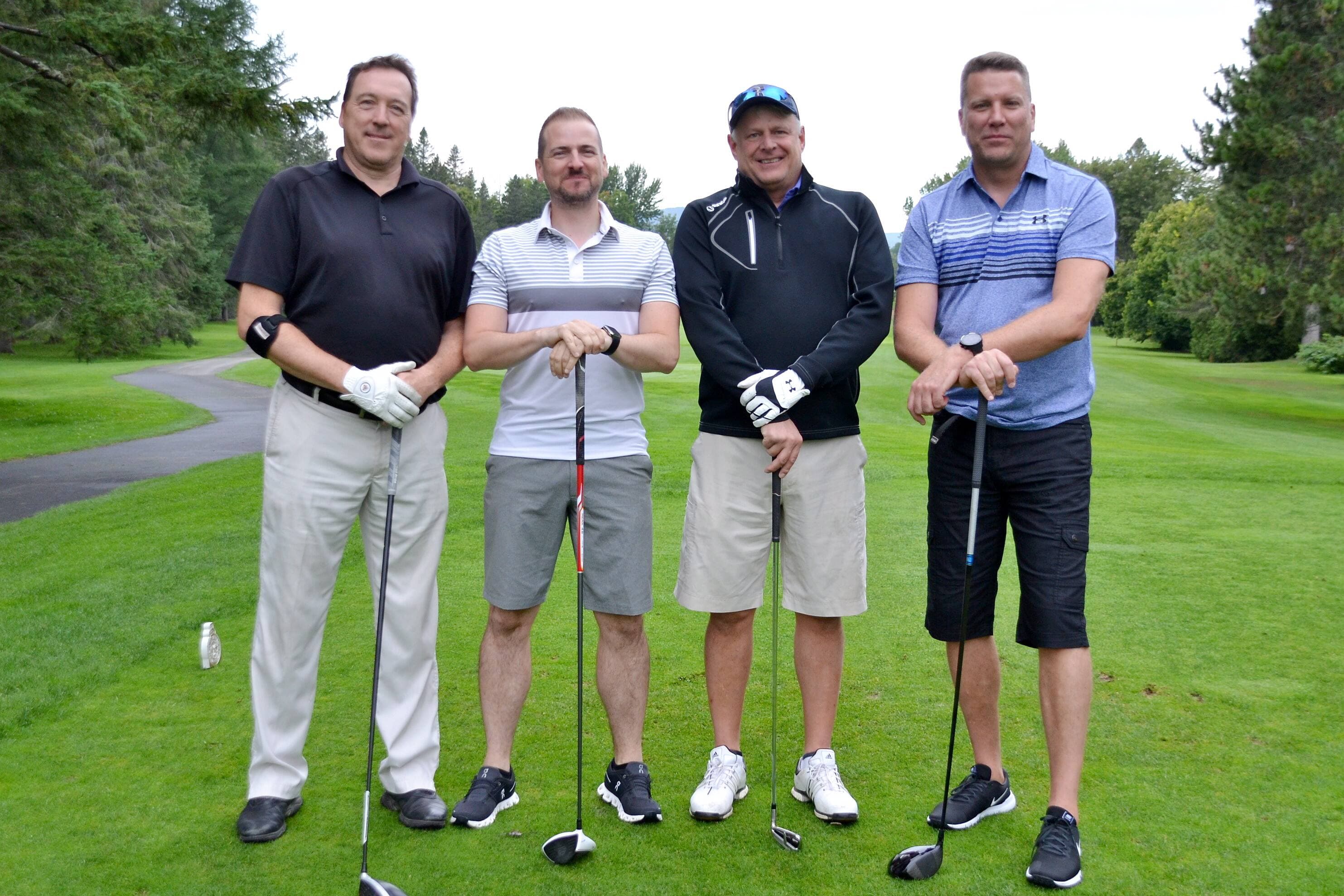 François Bilodeau, Marc-André Bédard, Stéphane Poirier et Éric Dallaire, de l’Aéroport de Québec.