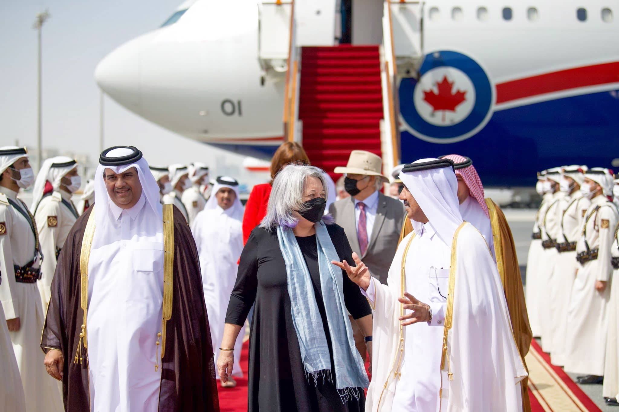 La gouverneure générale Mary Simon lors de son voyage au Moyen-Orient en mars.