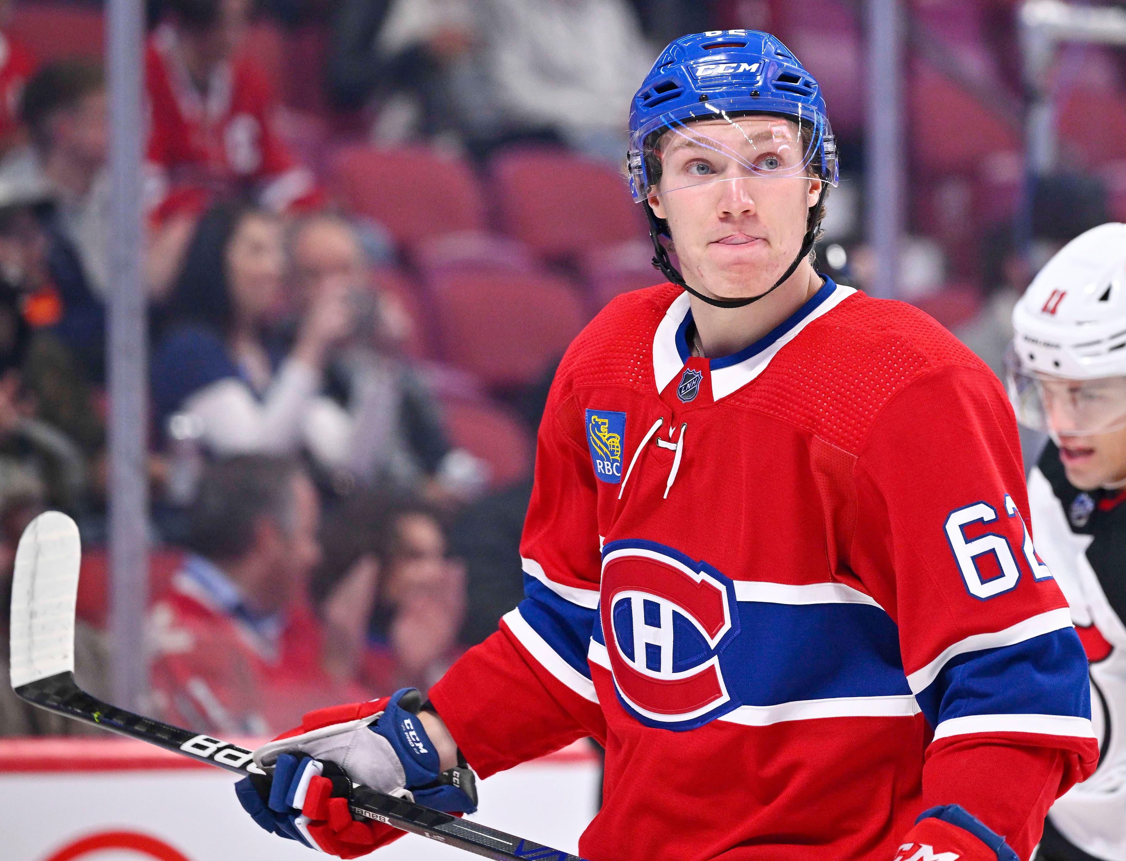 Owen Beck a connu un très bon match face aux Devils du New Jersey, lundi.