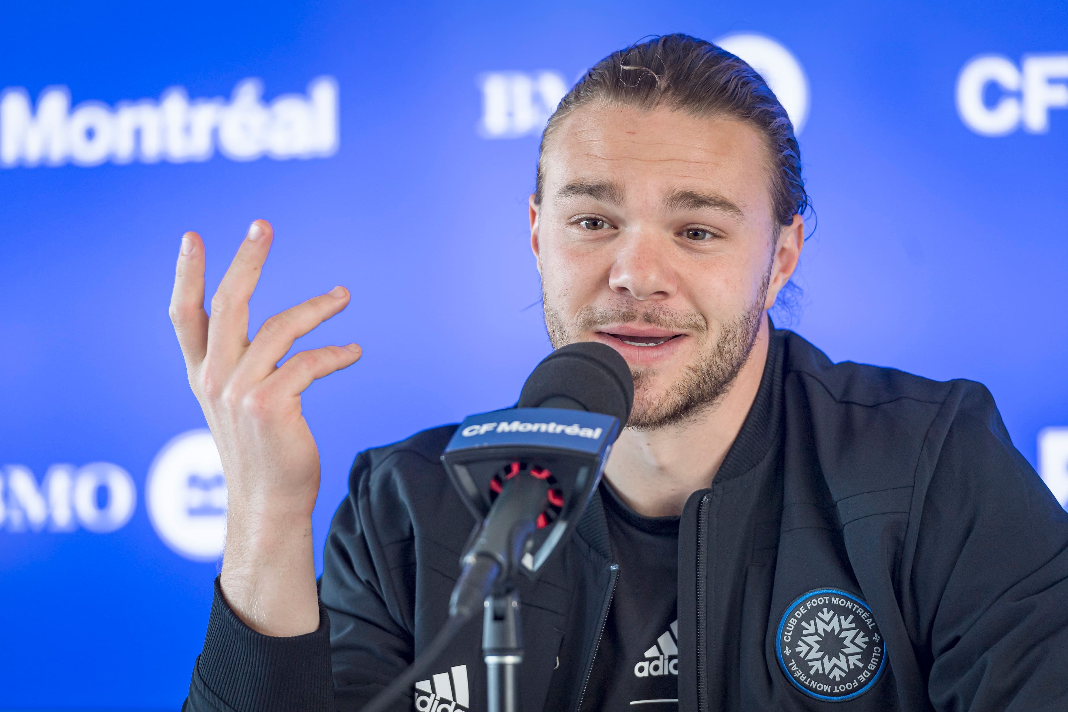 Samuel Piette lors du bilan de fin de saison du CF Montréal, le 25 octobre dernier.