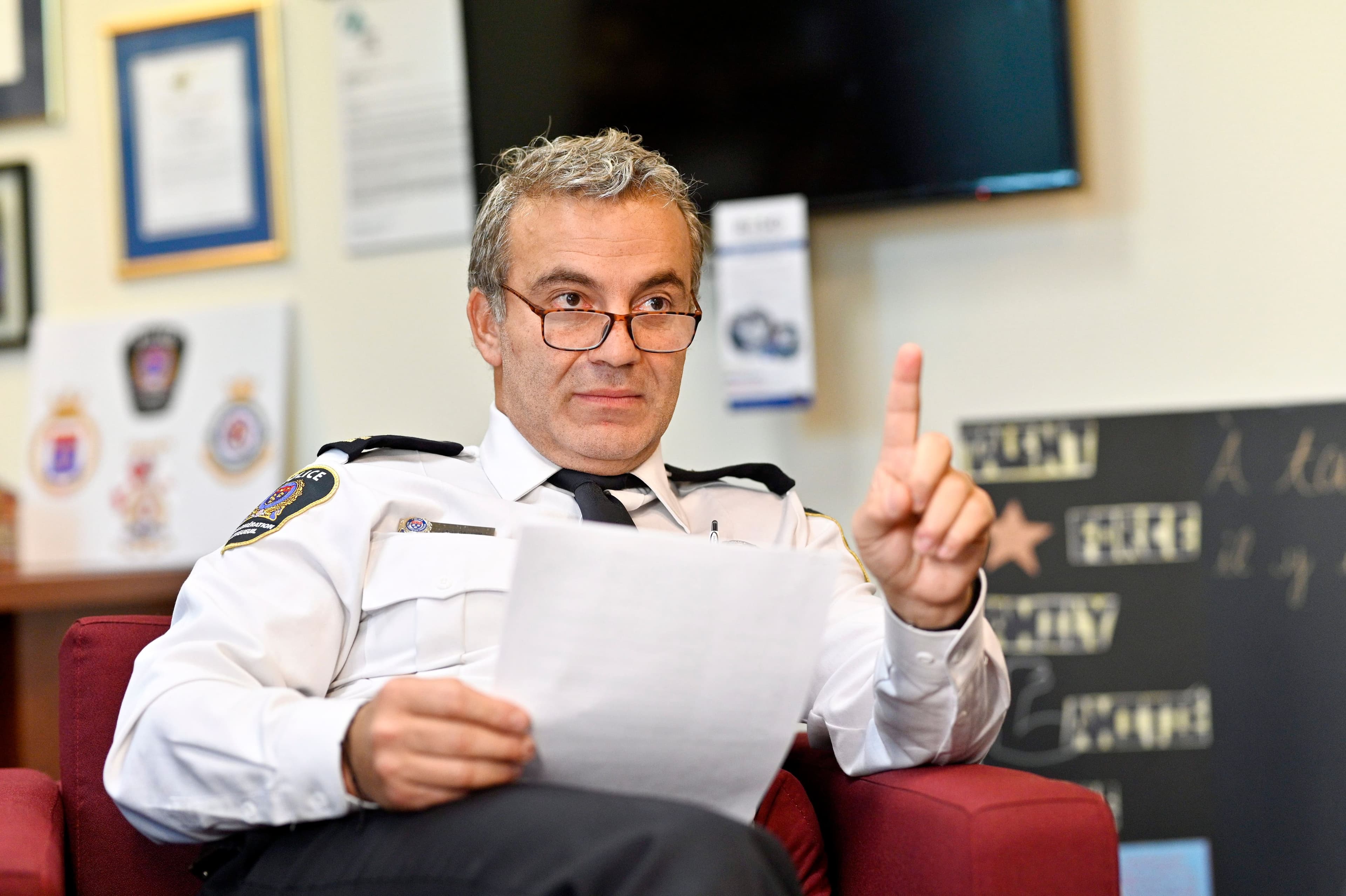 Fady Dagher a été nommé chef du Service de police de l’agglomération de Longueuil (SPAL) en 2017, où il a notamment dû gérer de graves problèmes de climat.