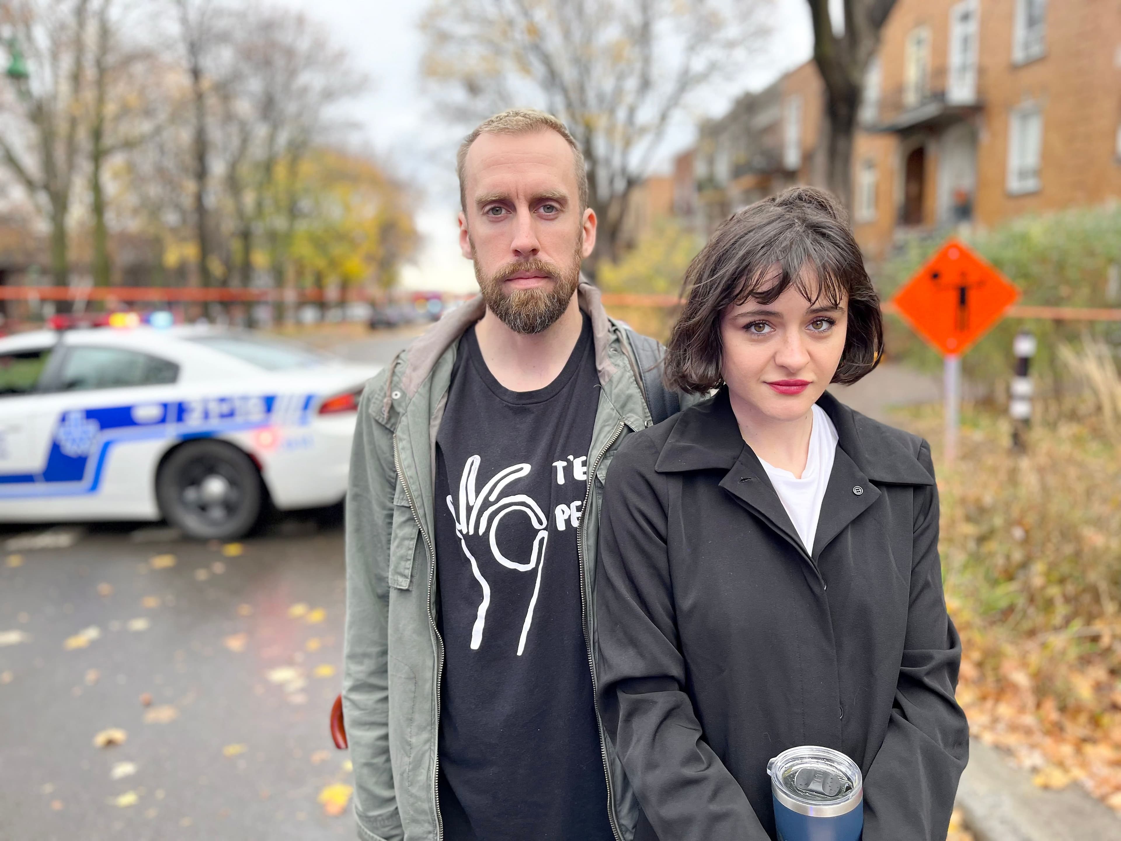 Fiona MacGillivray et Matt Pike ont été surpris par le déploiement policier.