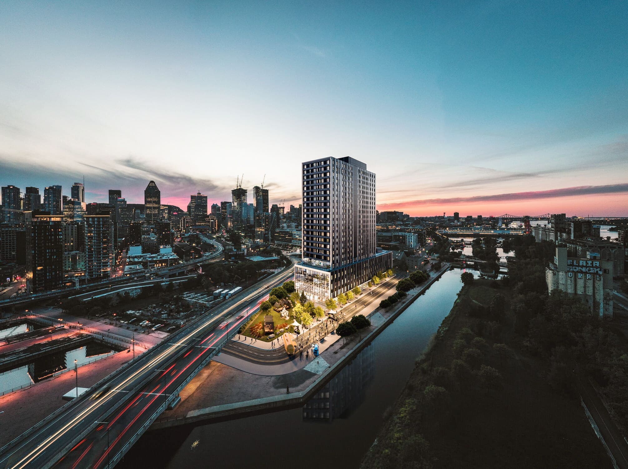 Le projet Haleco, dans le Vieux-Montréal, a reçu 135 M$ en prêt de la SCHL. L’organisme fédéral l’avait caviardé de sa liste jusqu’à ce que nous posions des questions à ce sujet.