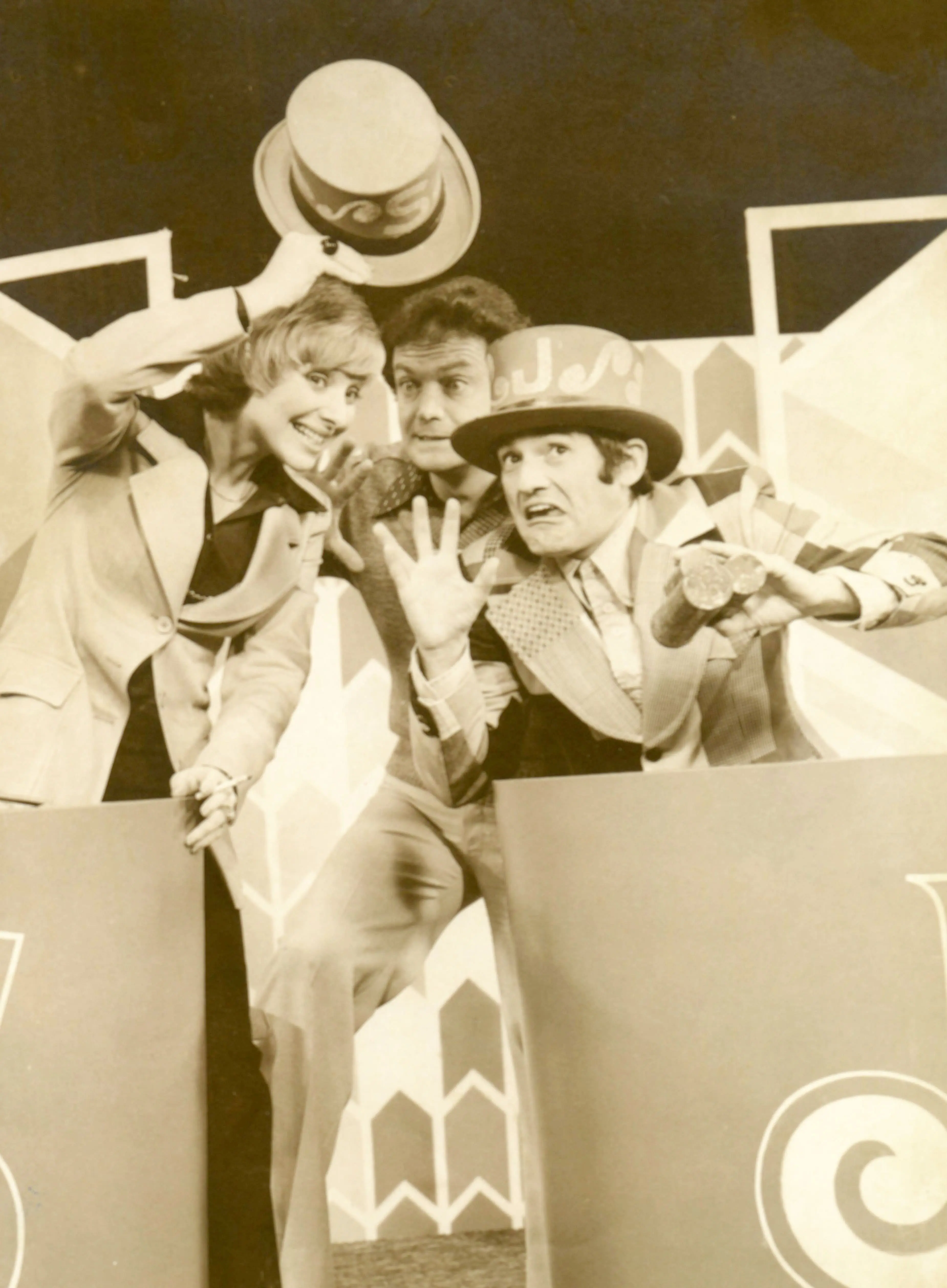 Shirley Theroux et Pierre Marcotte et Joël Denis, à l’émission Les tannants.