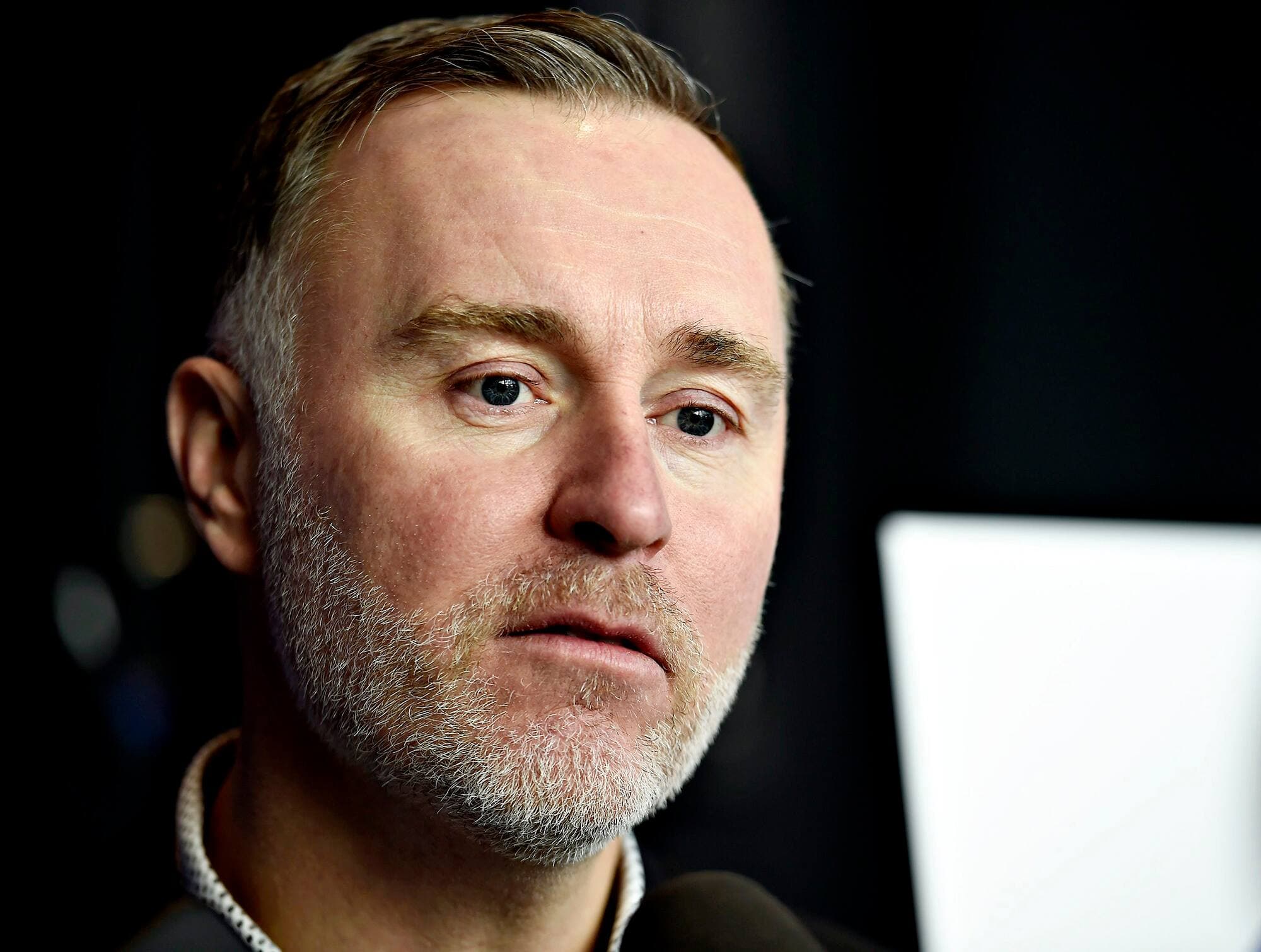 Jocelyn Thibault était de passage au Centre Vidéotron, mardi, dans le cadre de la conférence de presse du Tournoi international de hockey pee-wee de Québec.