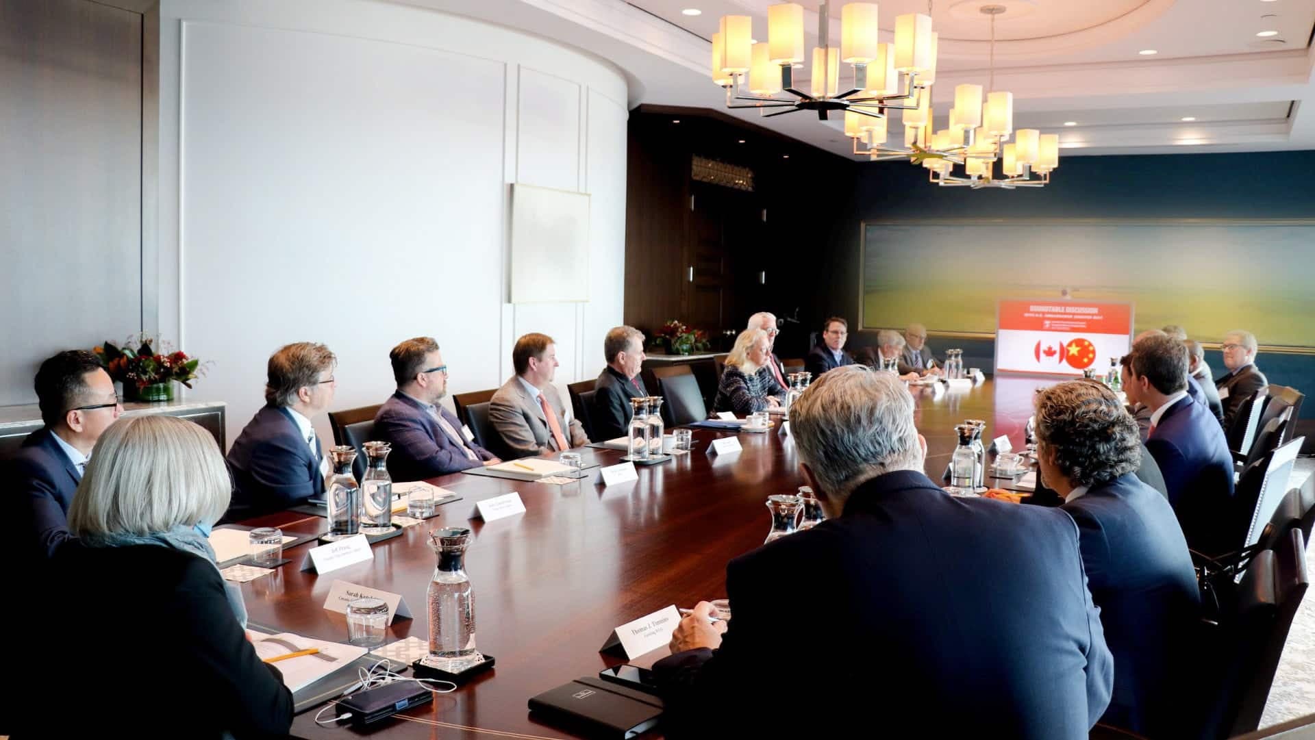 Table ronde du Conseil d’affaires Canada-Chine tenue à Toronto, le 16 décembre dernier.
