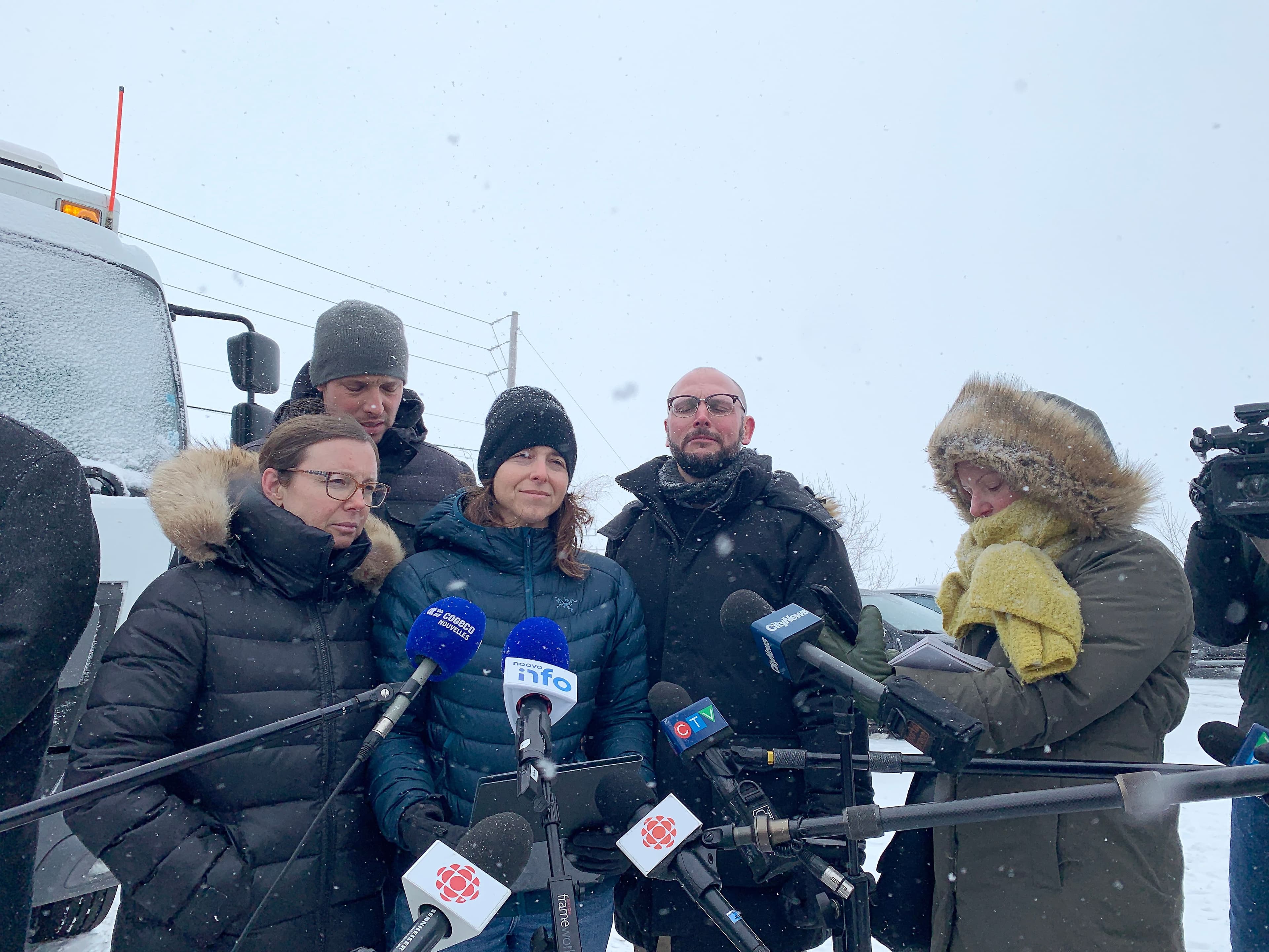 Isabelle Lafortune, une des dirigeantes, a répondu avec émotion aux médias ce vendredi.