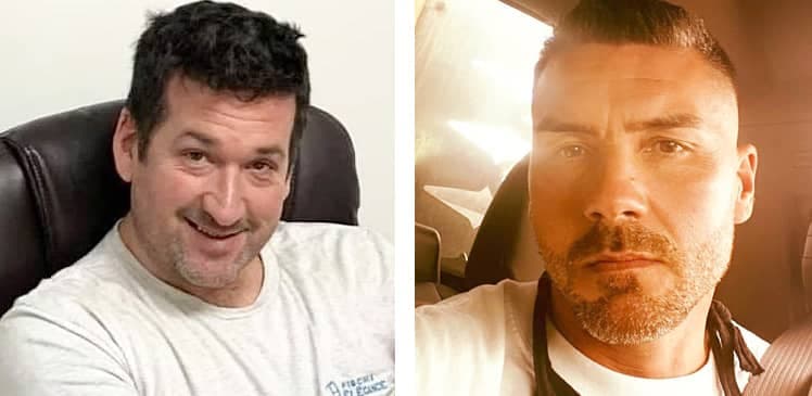 Dominic Flamand (gauche) est propriétaire de Piscines Élégance alors que Patrick Laurendeau (droite) est propriétaire de l'entreprise Excava-Plus.