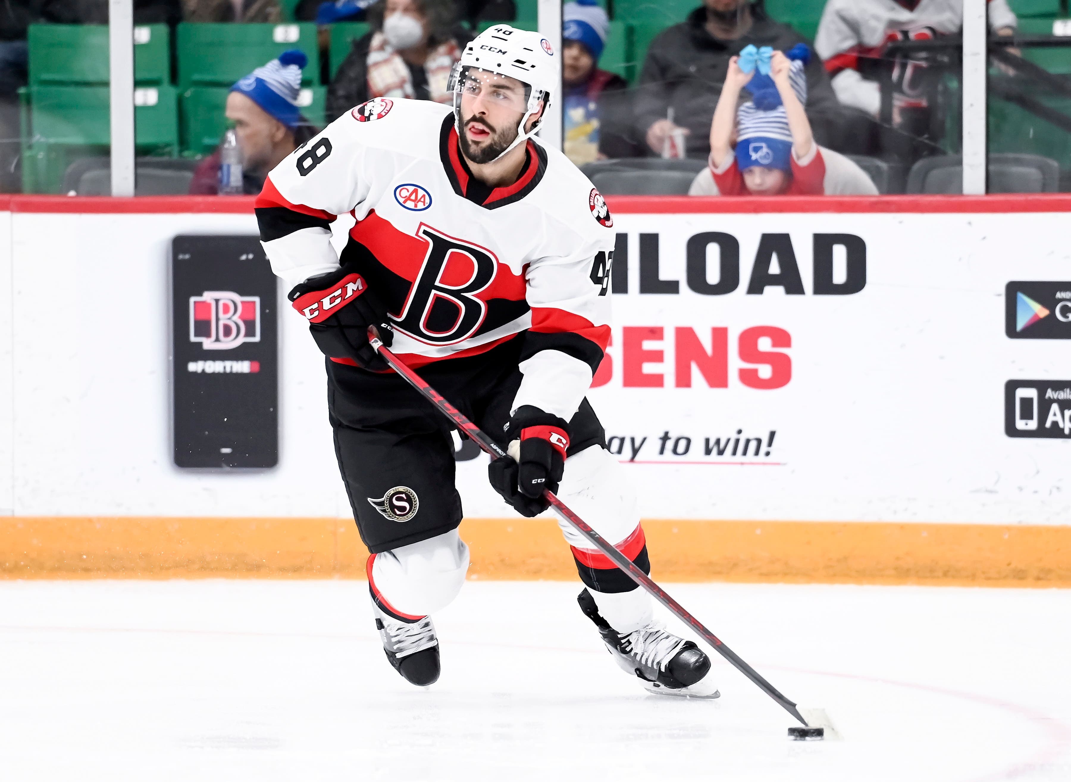 Le défenseur Jonathan Aspirot s’aligne avec les Sénateurs de Belleville, dans la Ligue américaine.