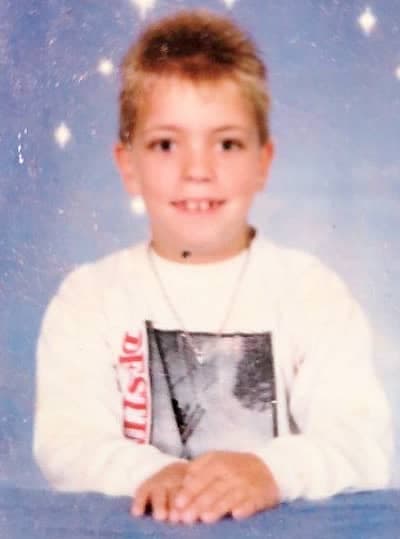 Frédéric Surprenant alors qu’il avait 7 ans, l’âge où on lui a diagnostiqué le syndrome Gilles de la Tourette.